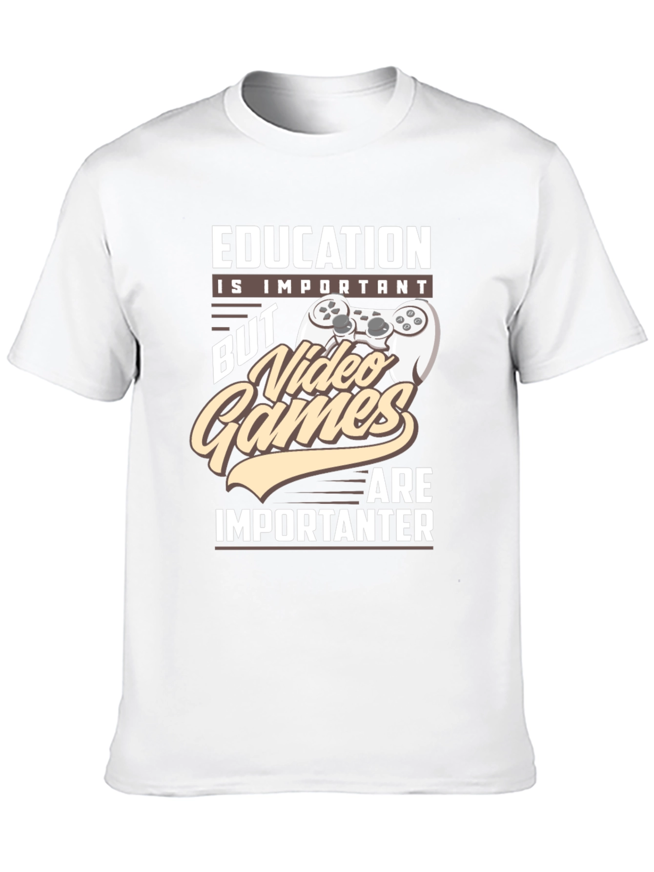 Education is Important Video Games T-Shirt
