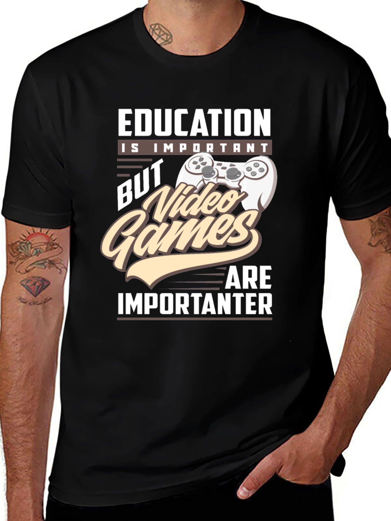Education is Important Video Games T-Shirt