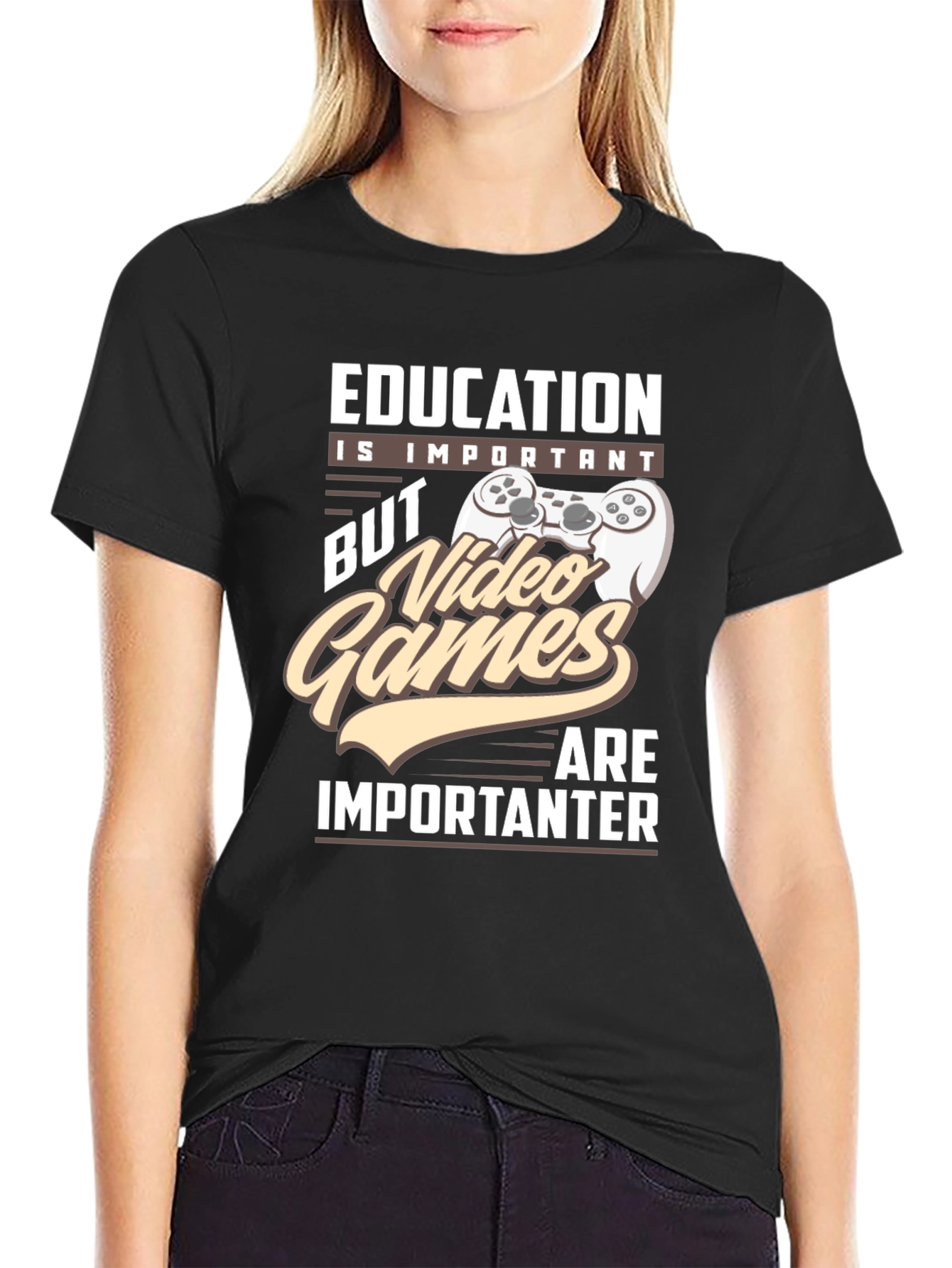 Education is Important Video Games T-Shirt