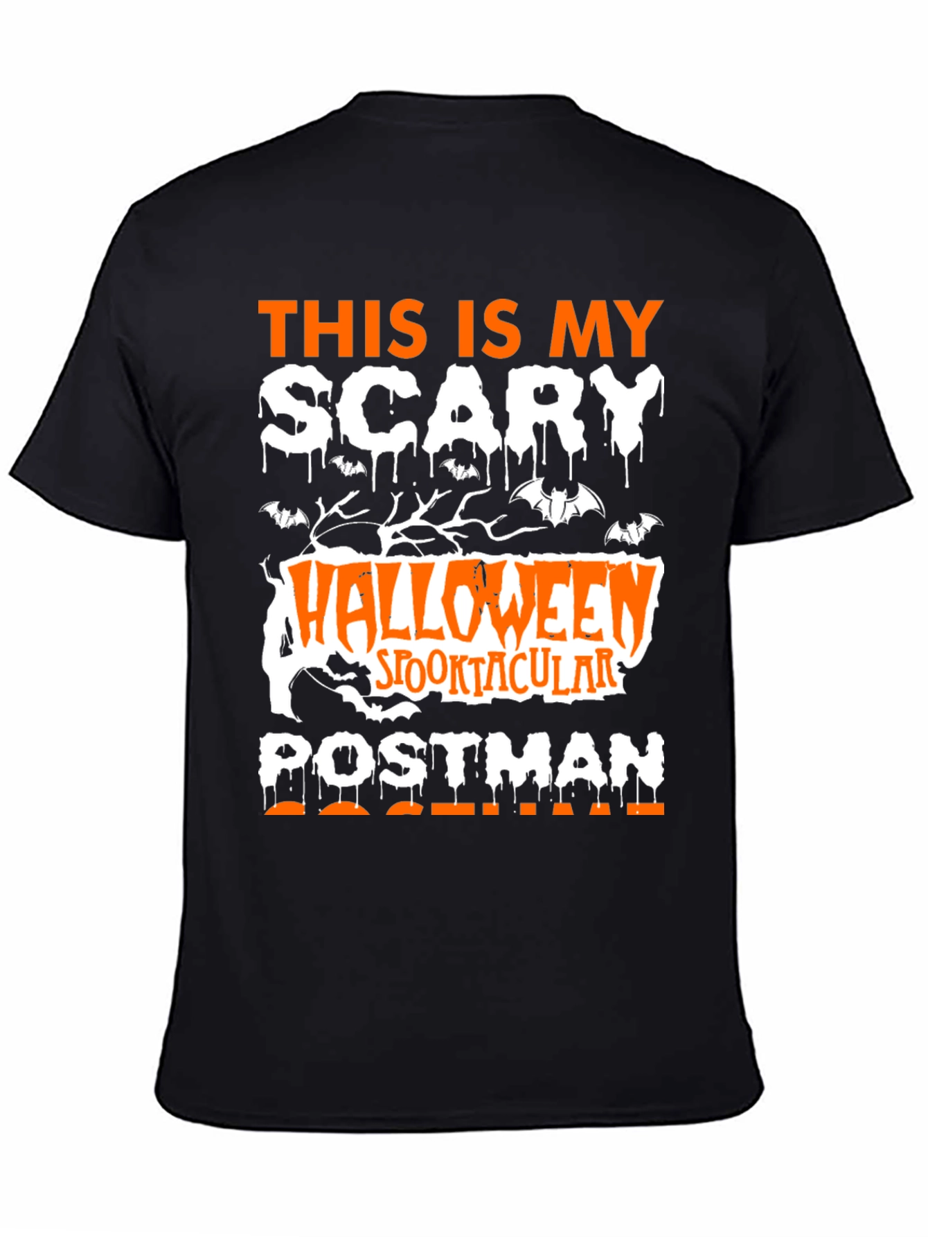 Scary Halloween Postman T-Shirt
