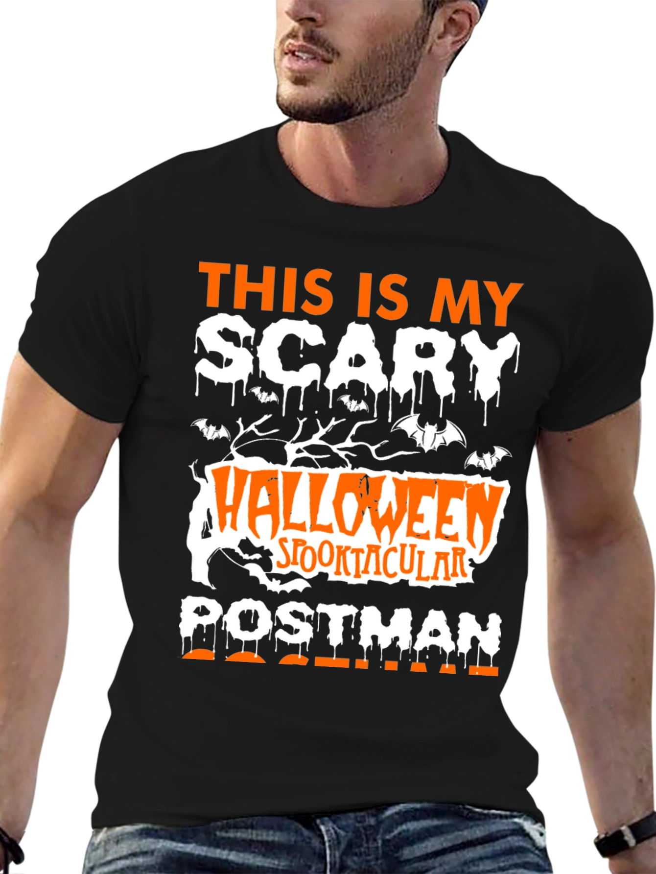 Scary Halloween Postman T-Shirt