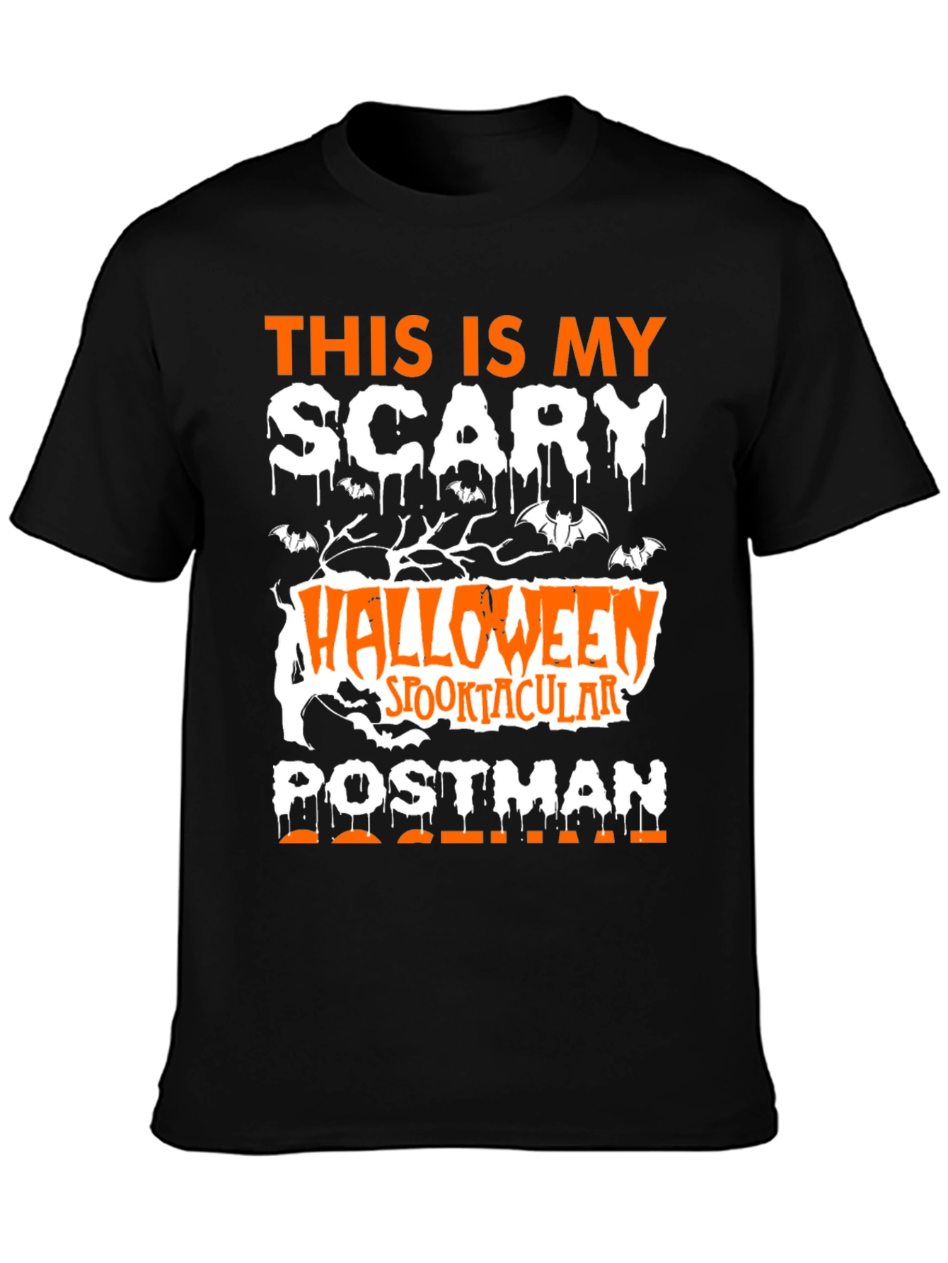 Scary Halloween Postman T-Shirt