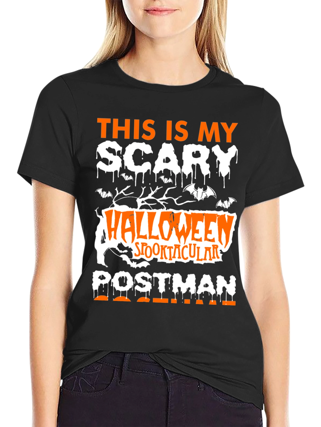 Scary Halloween Postman T-Shirt