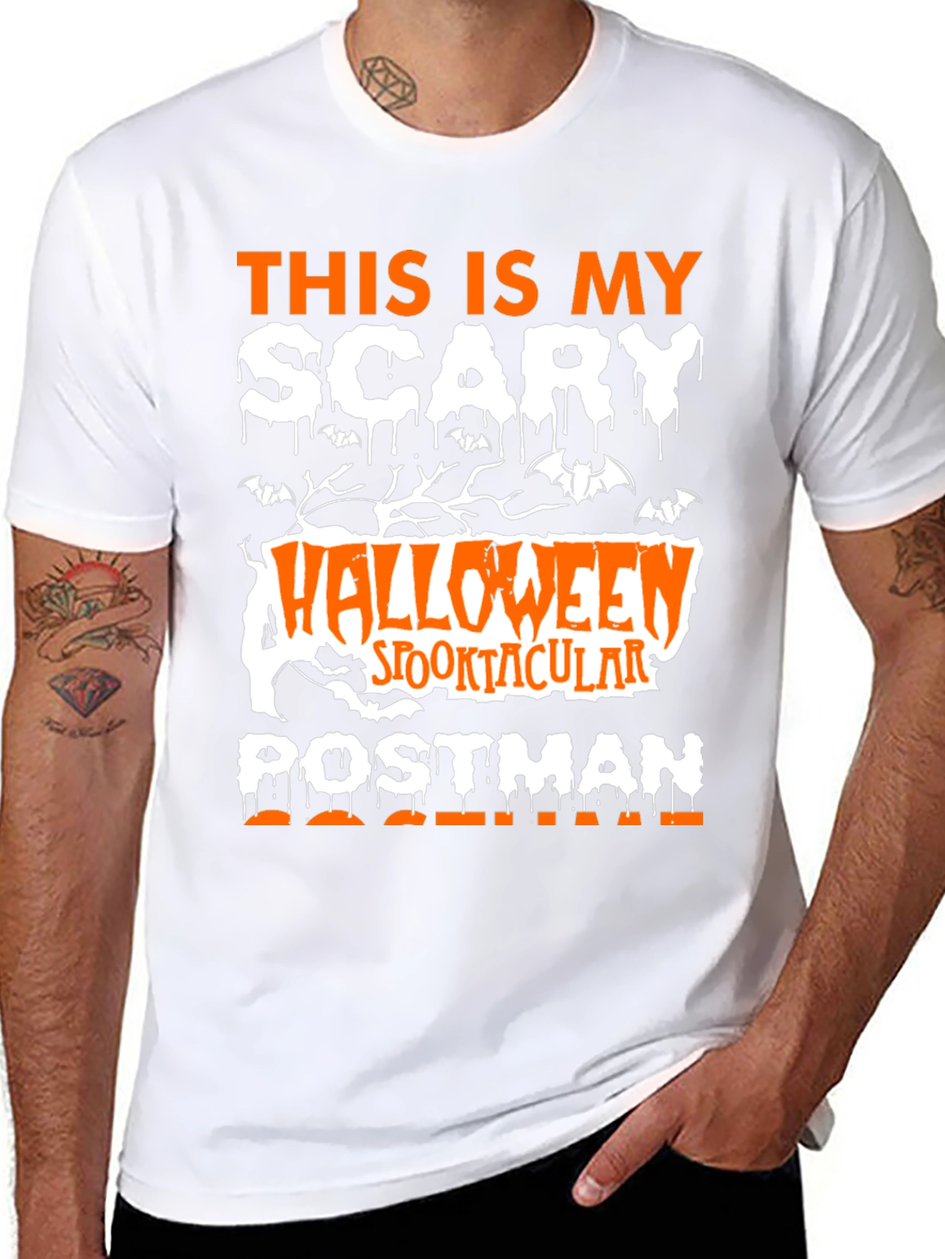 Scary Halloween Postman T-Shirt