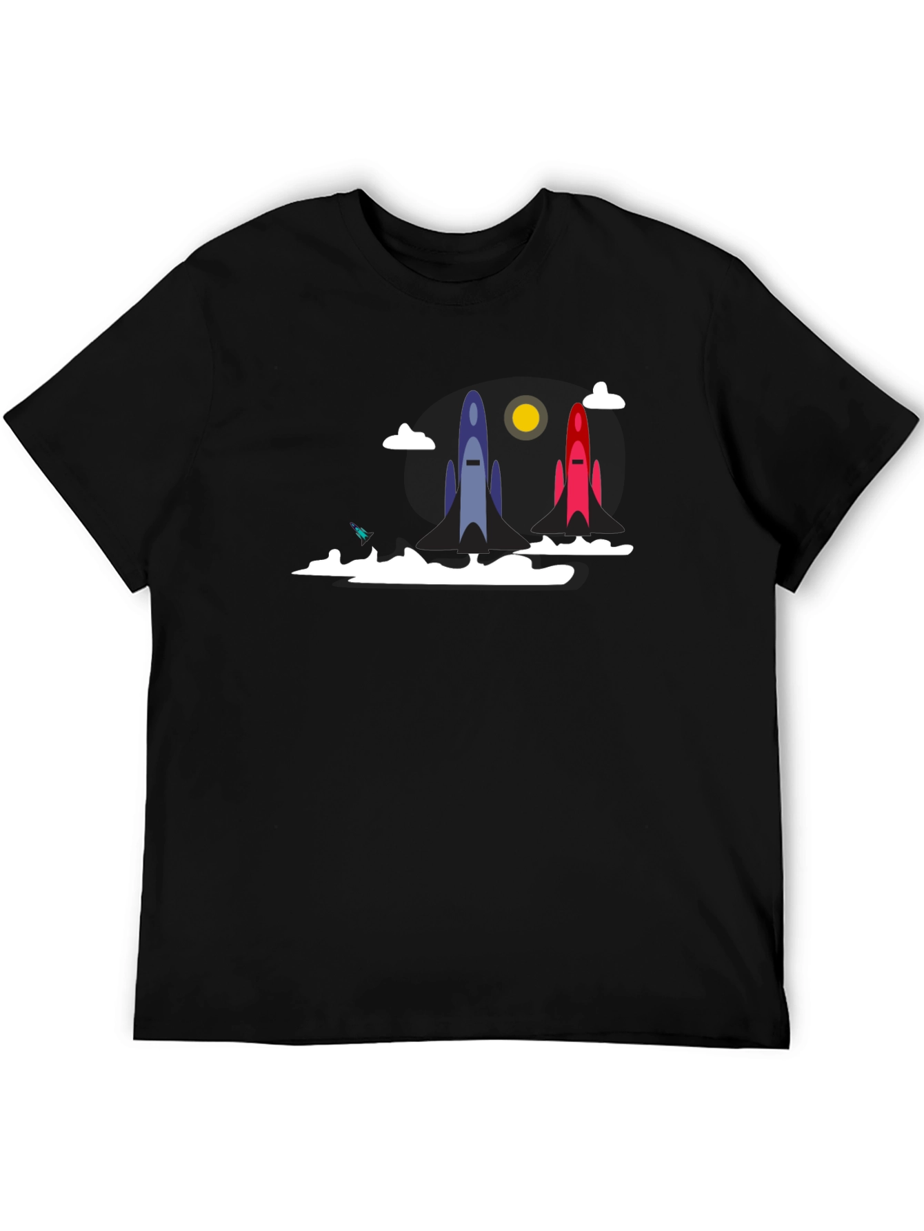 Rocket Launch Graphic T-Shirt - Space Adventure Tee