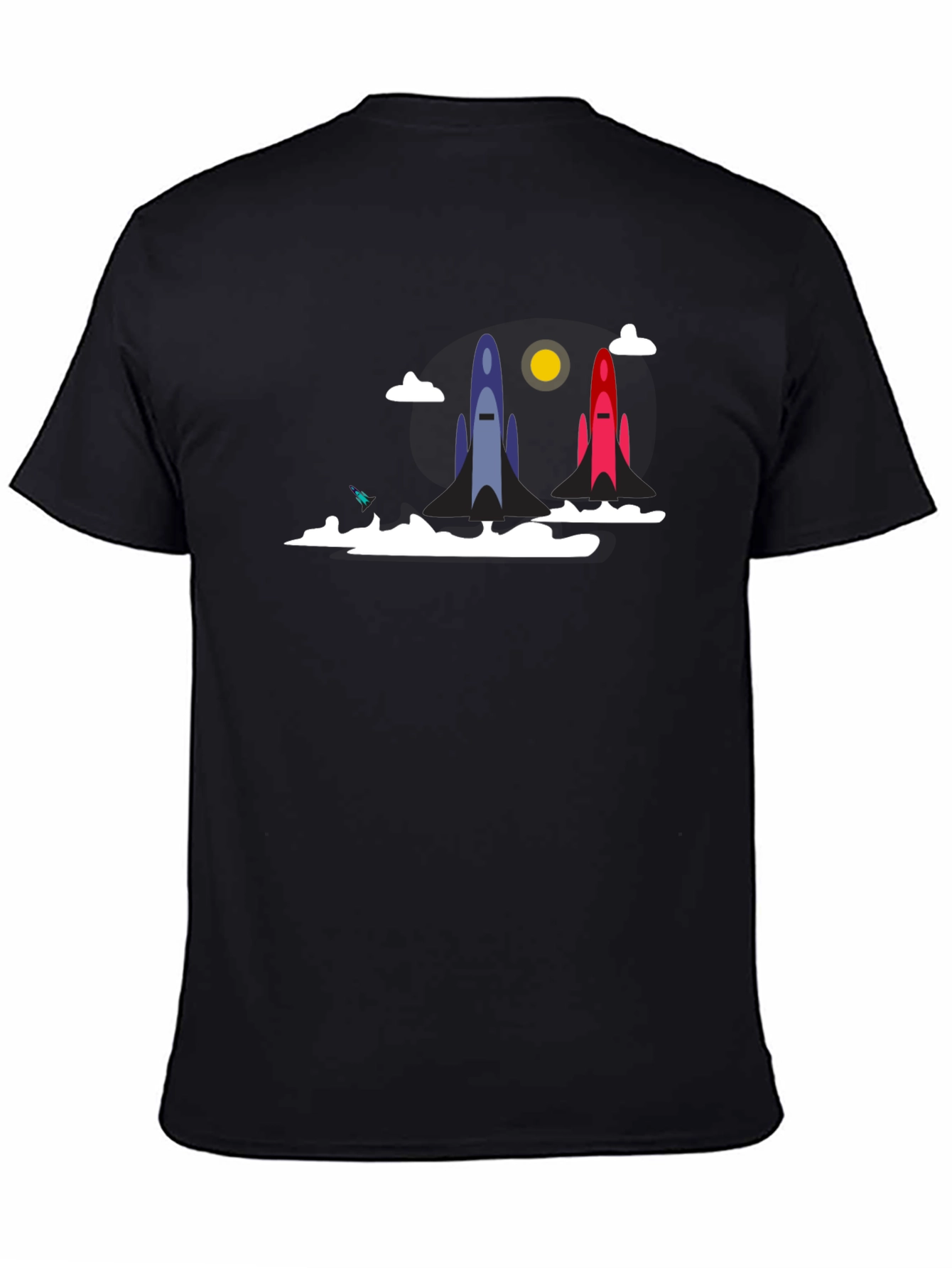 Rocket Launch Graphic T-Shirt - Space Adventure Tee