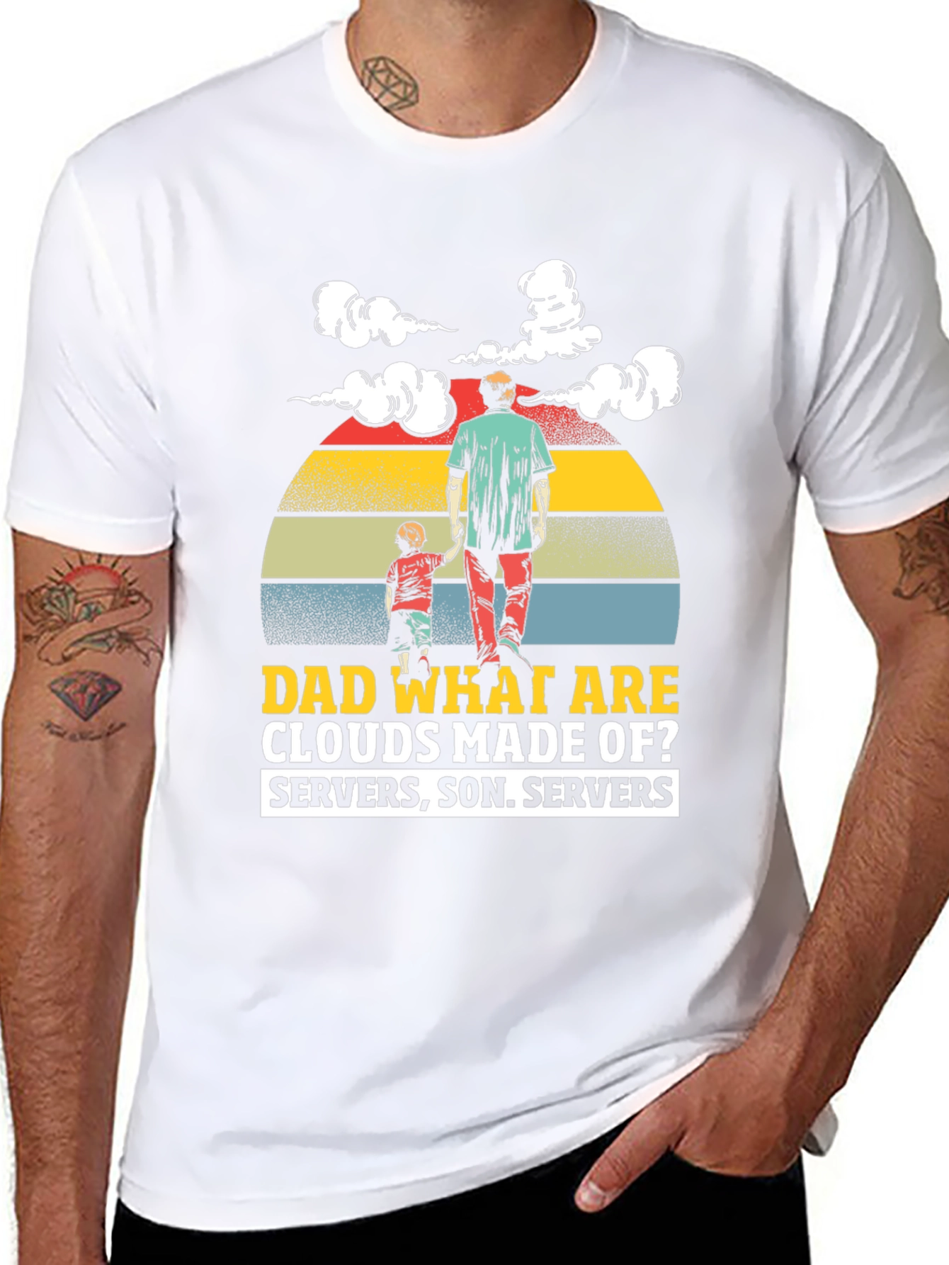 Dad What Are Clouds Made Of? Graphic T-Shirt
