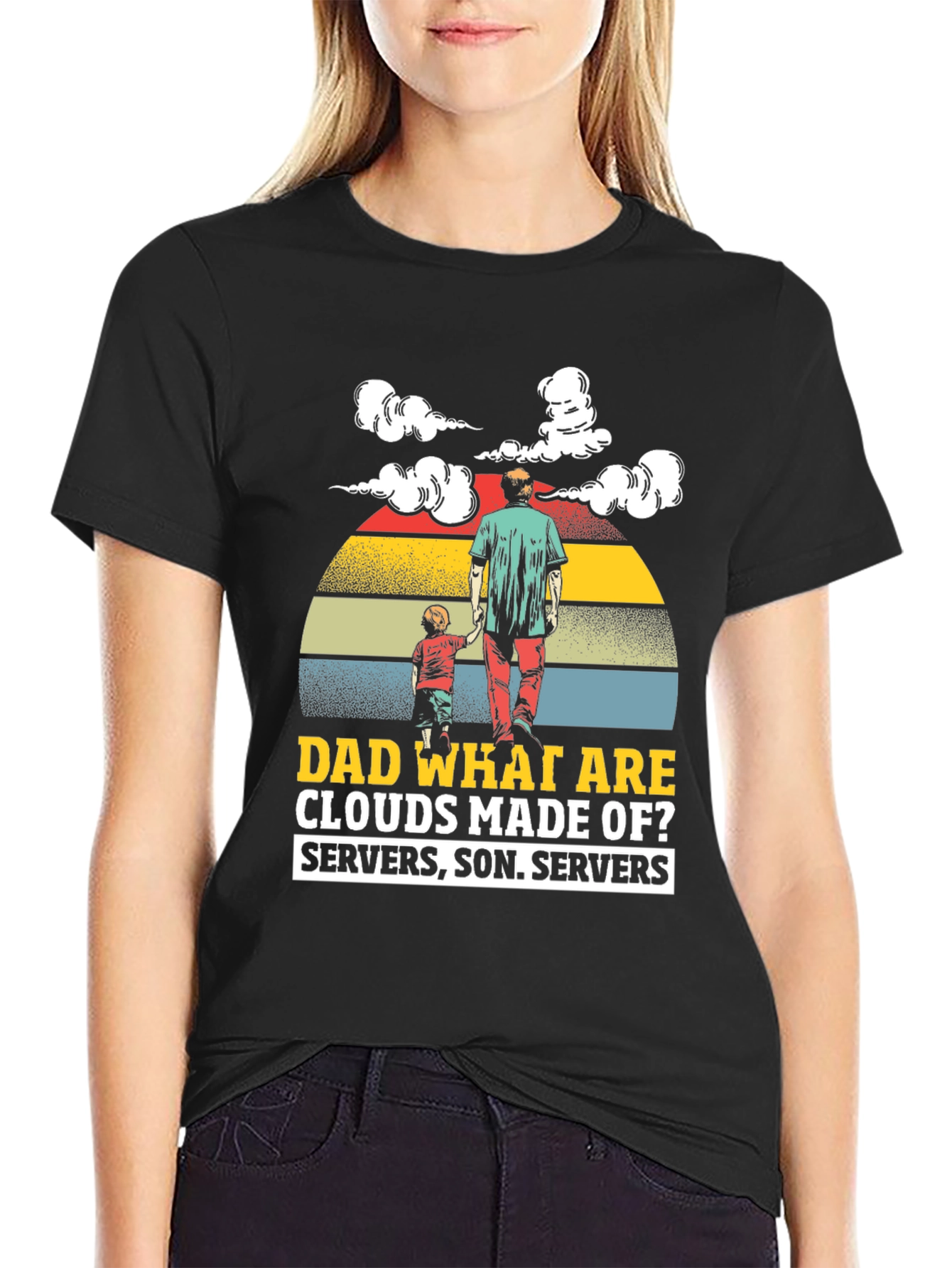Dad What Are Clouds Made Of? Graphic T-Shirt