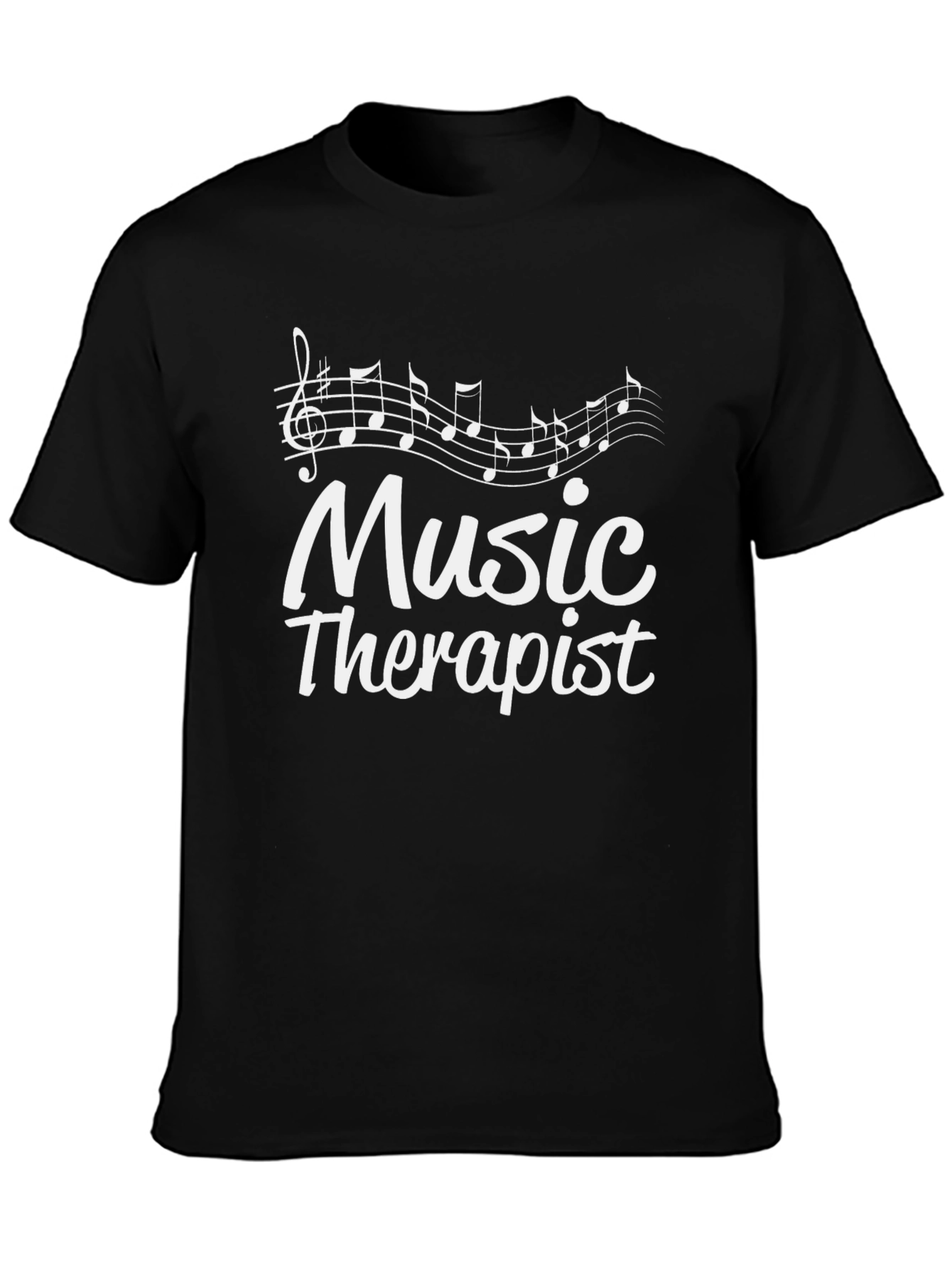 Music Therapist Graphic Tee - Black