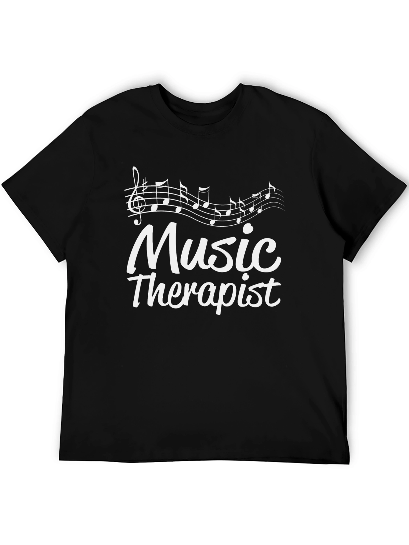 Music Therapist Graphic Tee - Black