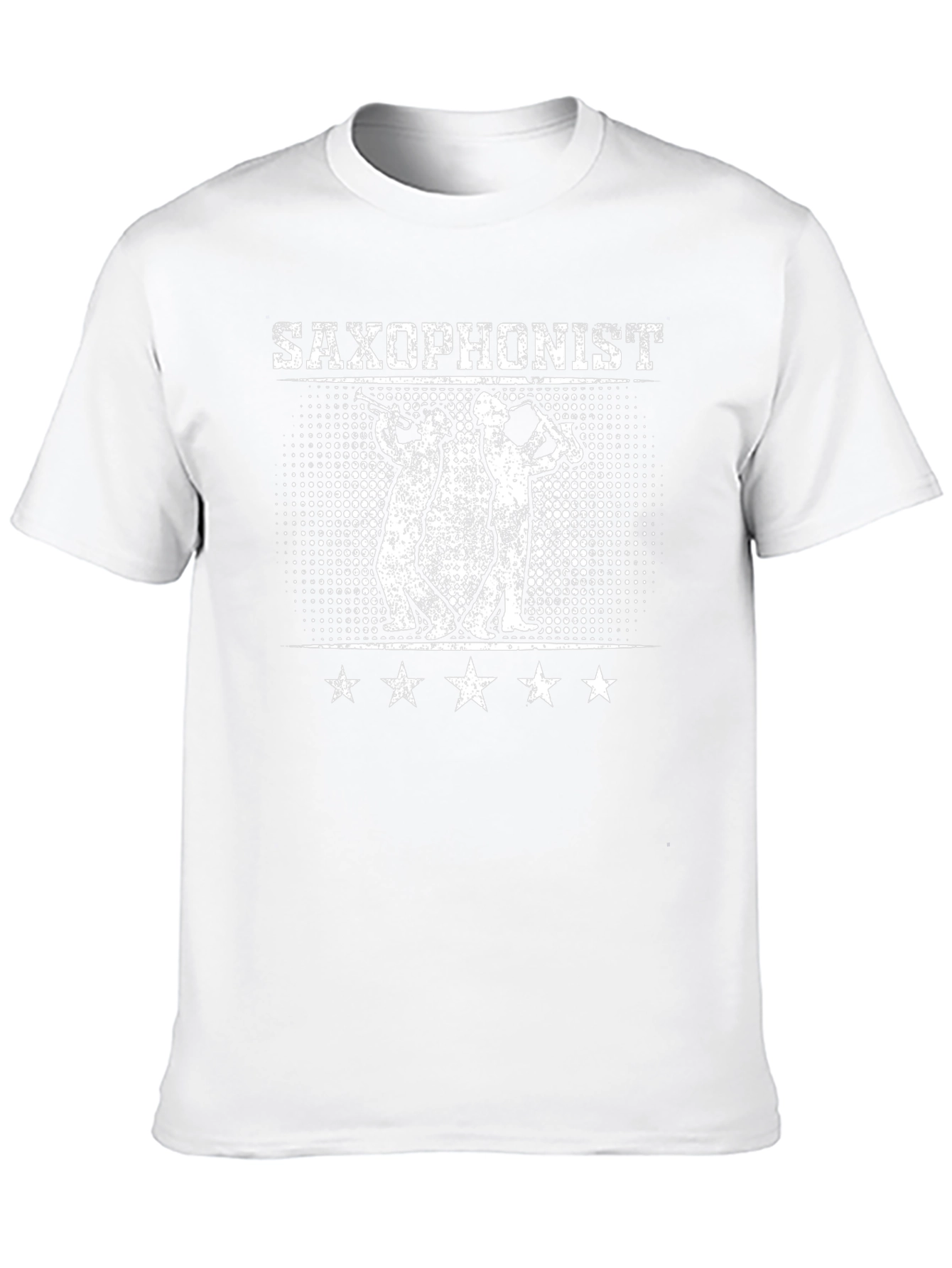 Saxophonist Graphic Print Black T-shirt