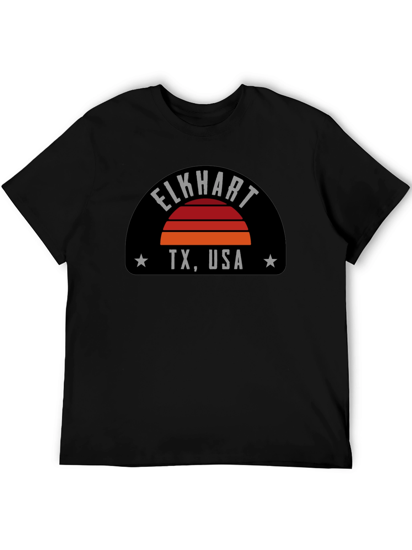 Elkhart TX USA Black Graphic Tee