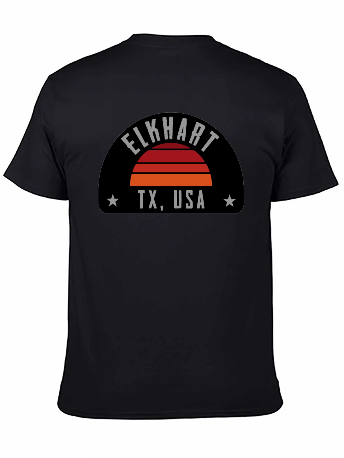 Elkhart TX USA Black Graphic Tee