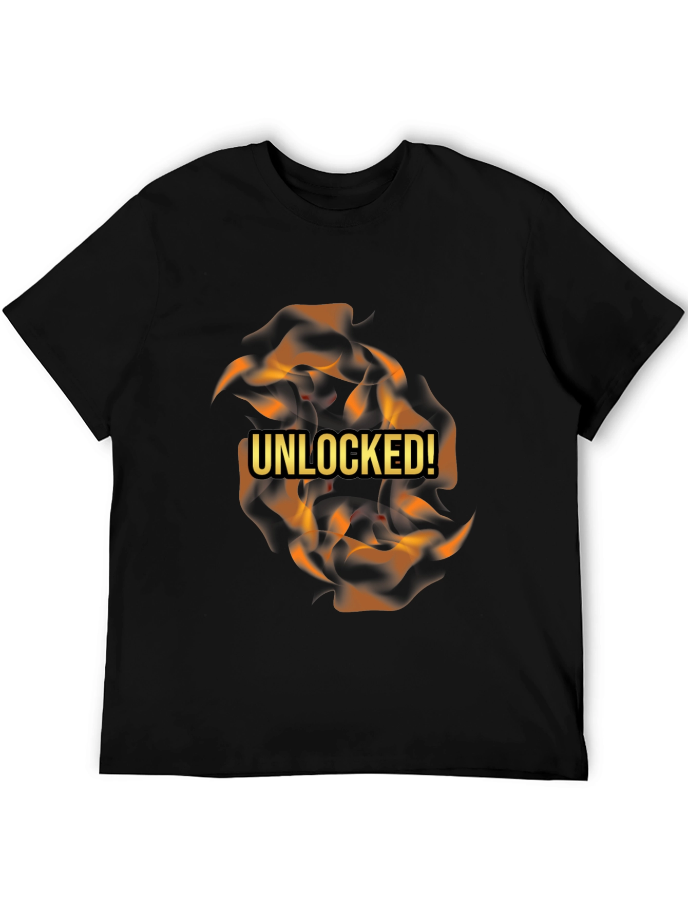 Unleashed Flames Black T-Shirt