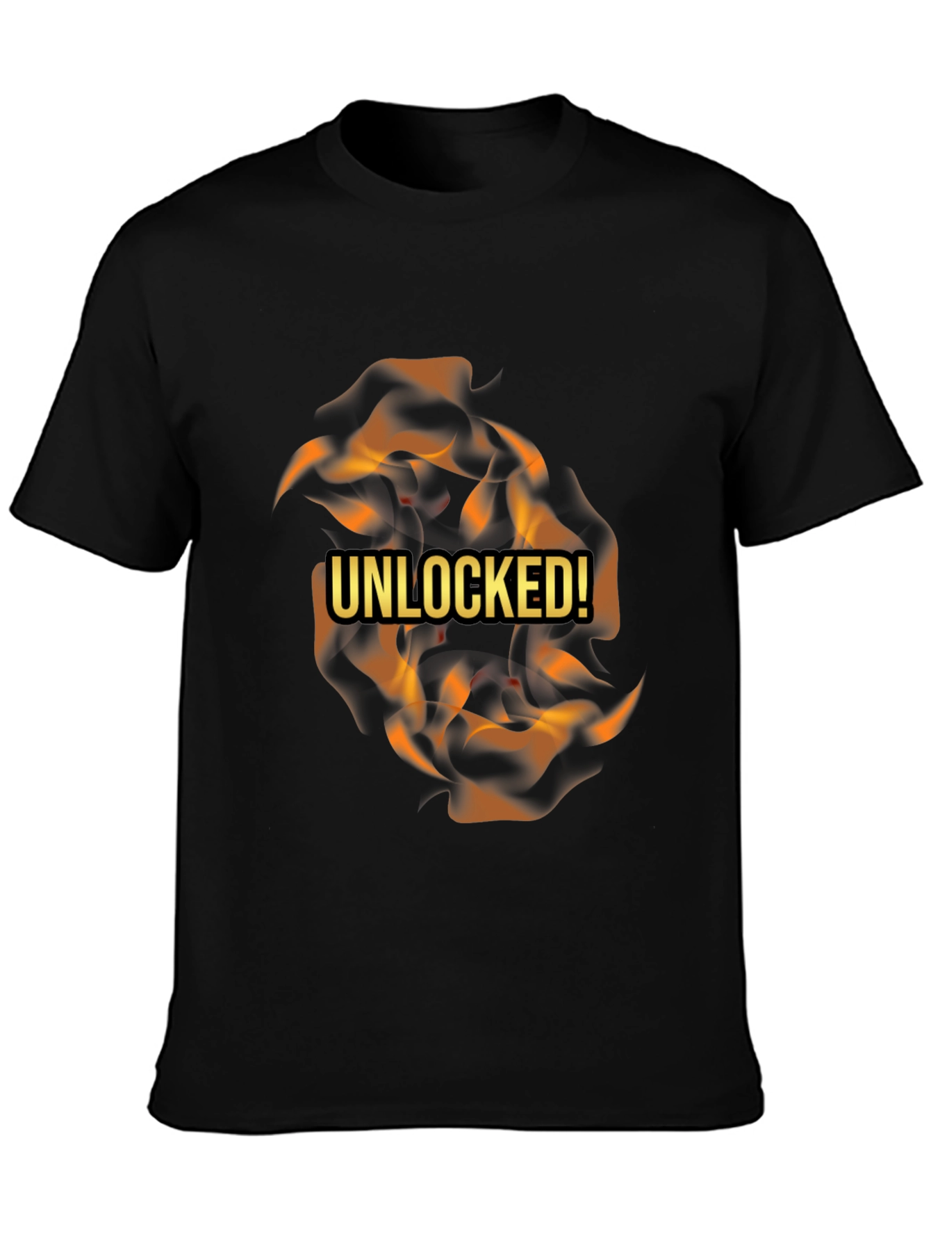 Unleashed Flames Black T-Shirt