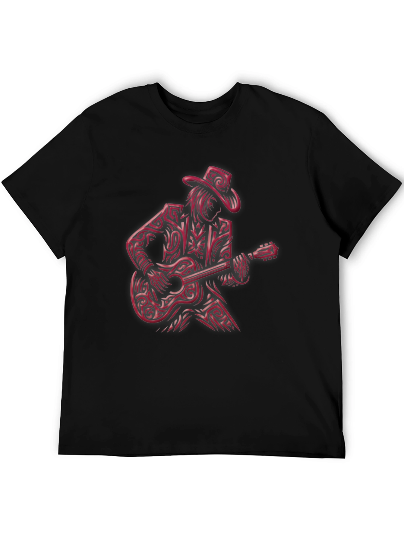 Guitar Man Graphic Tee - Unique Musician Design