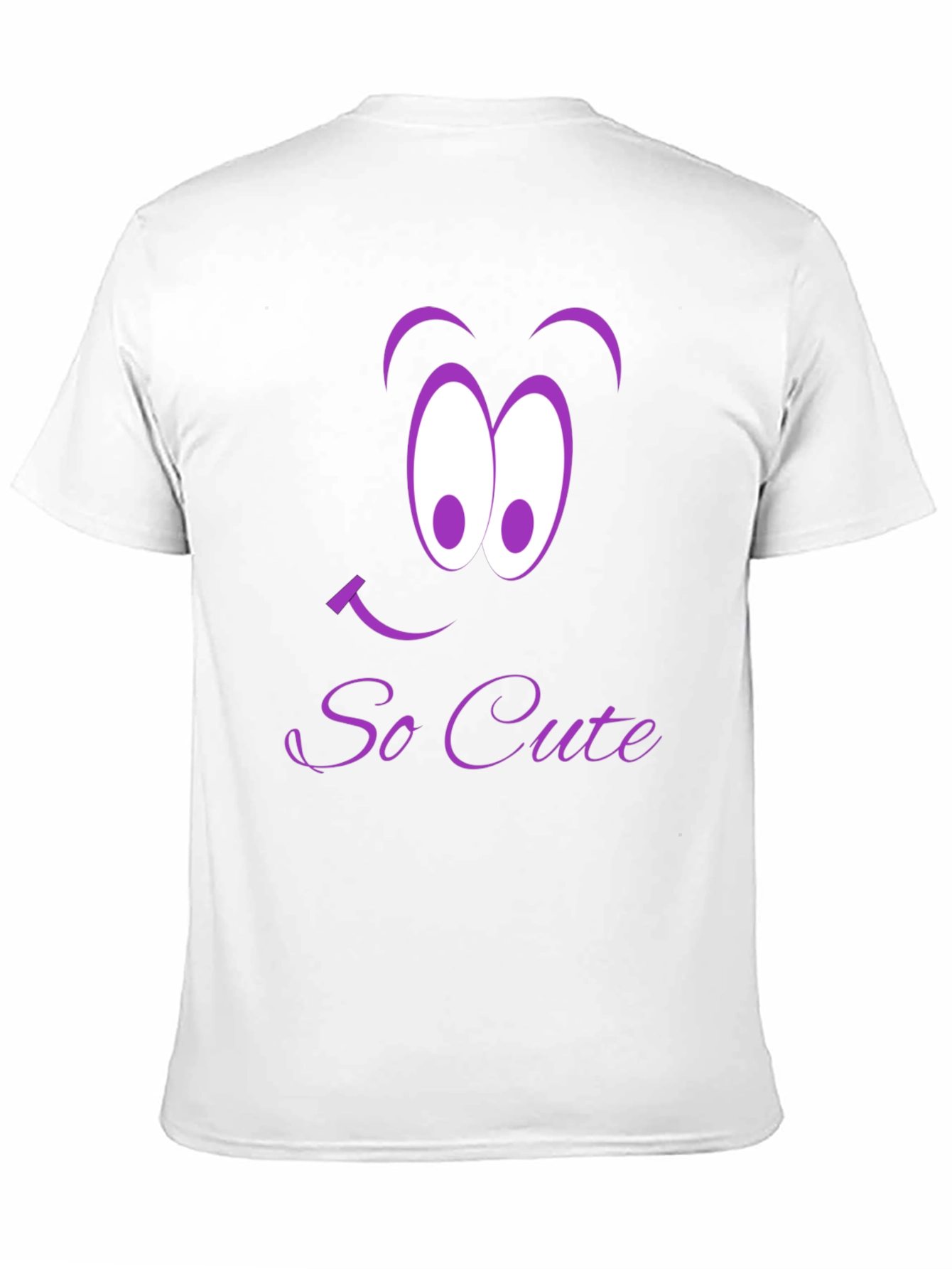 So Cute Cartoon Graphic Tee - Black
