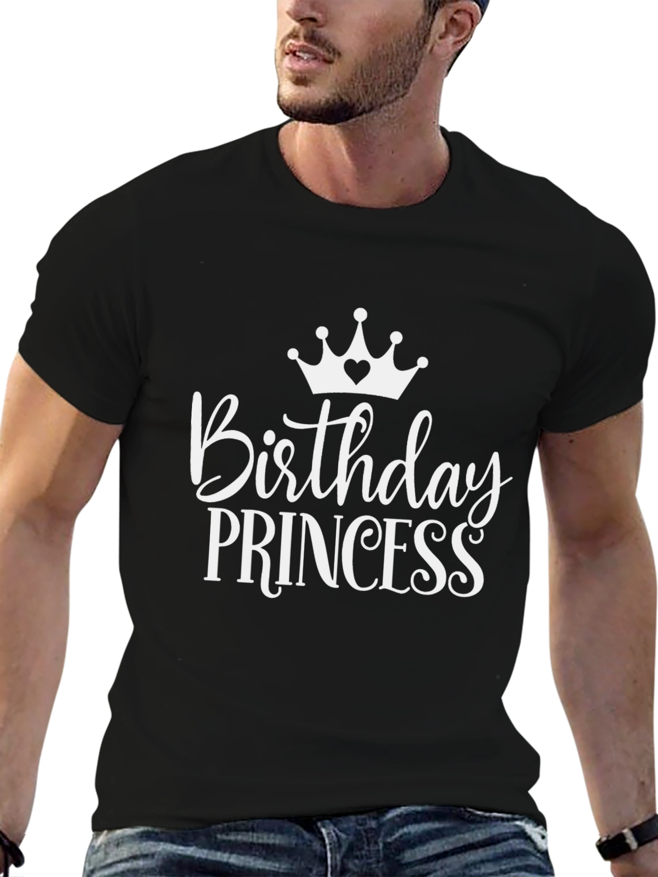 Birthday Princess Black T-Shirt