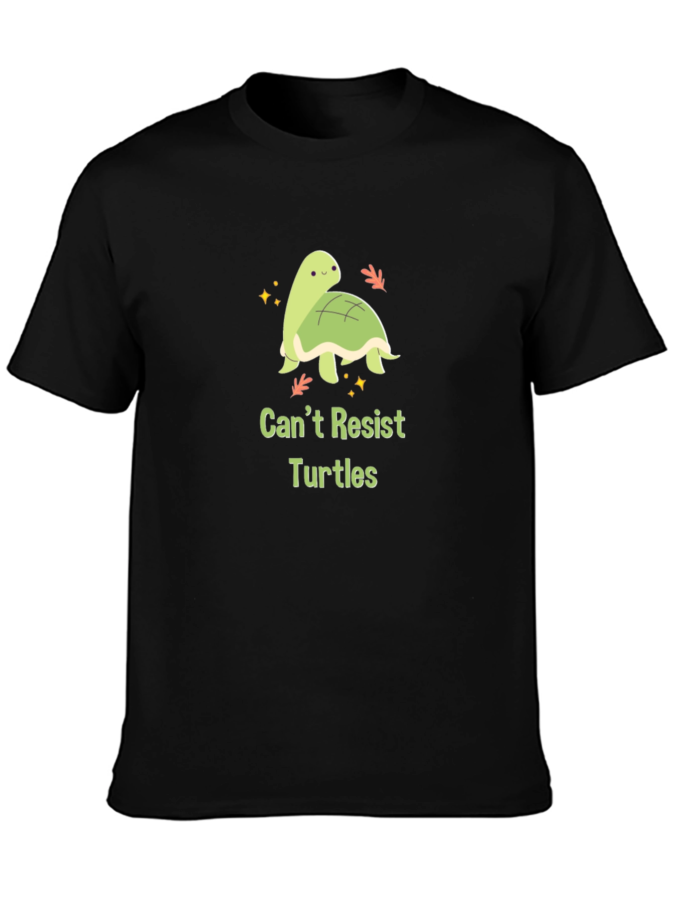 Cute Turtle Graphic Tee - Cant Resist Turtles