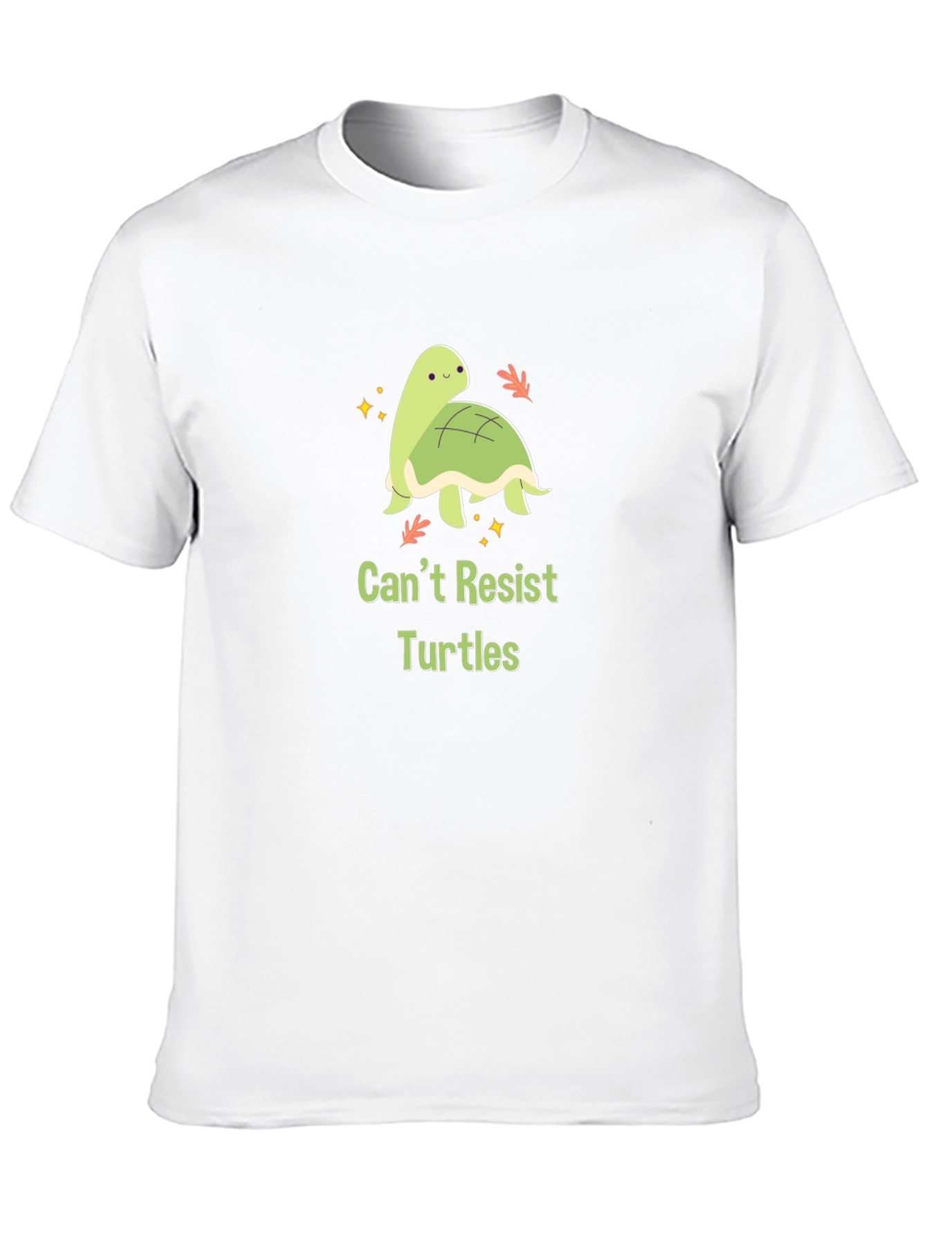 Cute Turtle Graphic Tee - Cant Resist Turtles