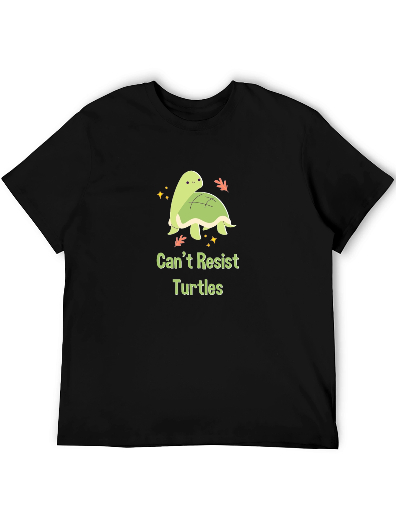 Cute Turtle Graphic Tee - Cant Resist Turtles