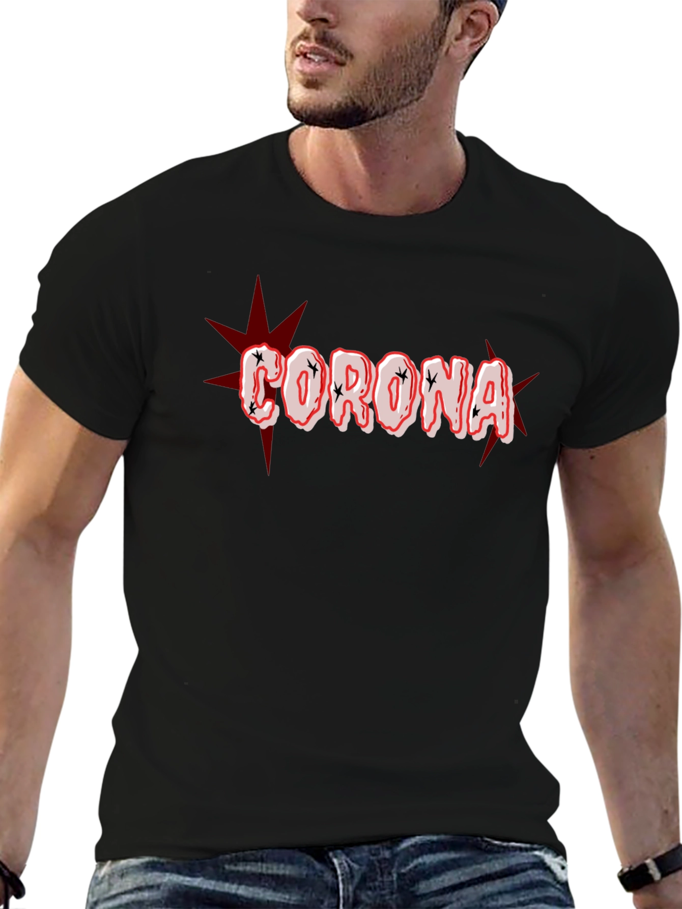 Corona Graphic T-Shirt - Bold Design