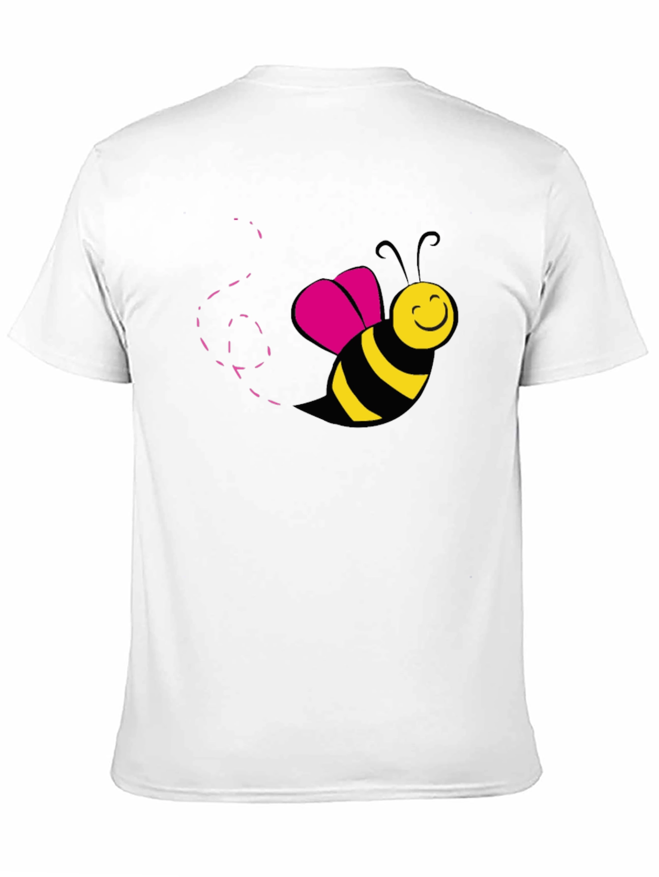 Bee Happy Graphic T-Shirt - Black Cotton Tee