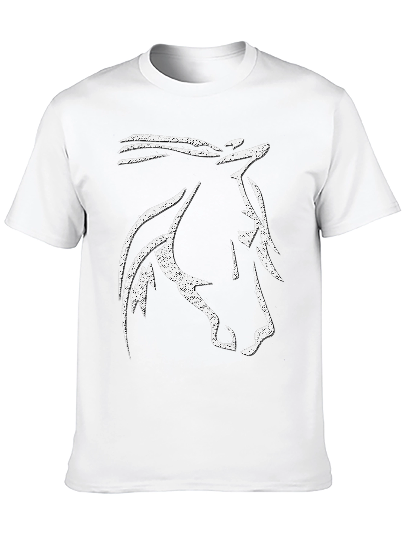 Horse Head Graphic Tee - Mens Black T-Shirt