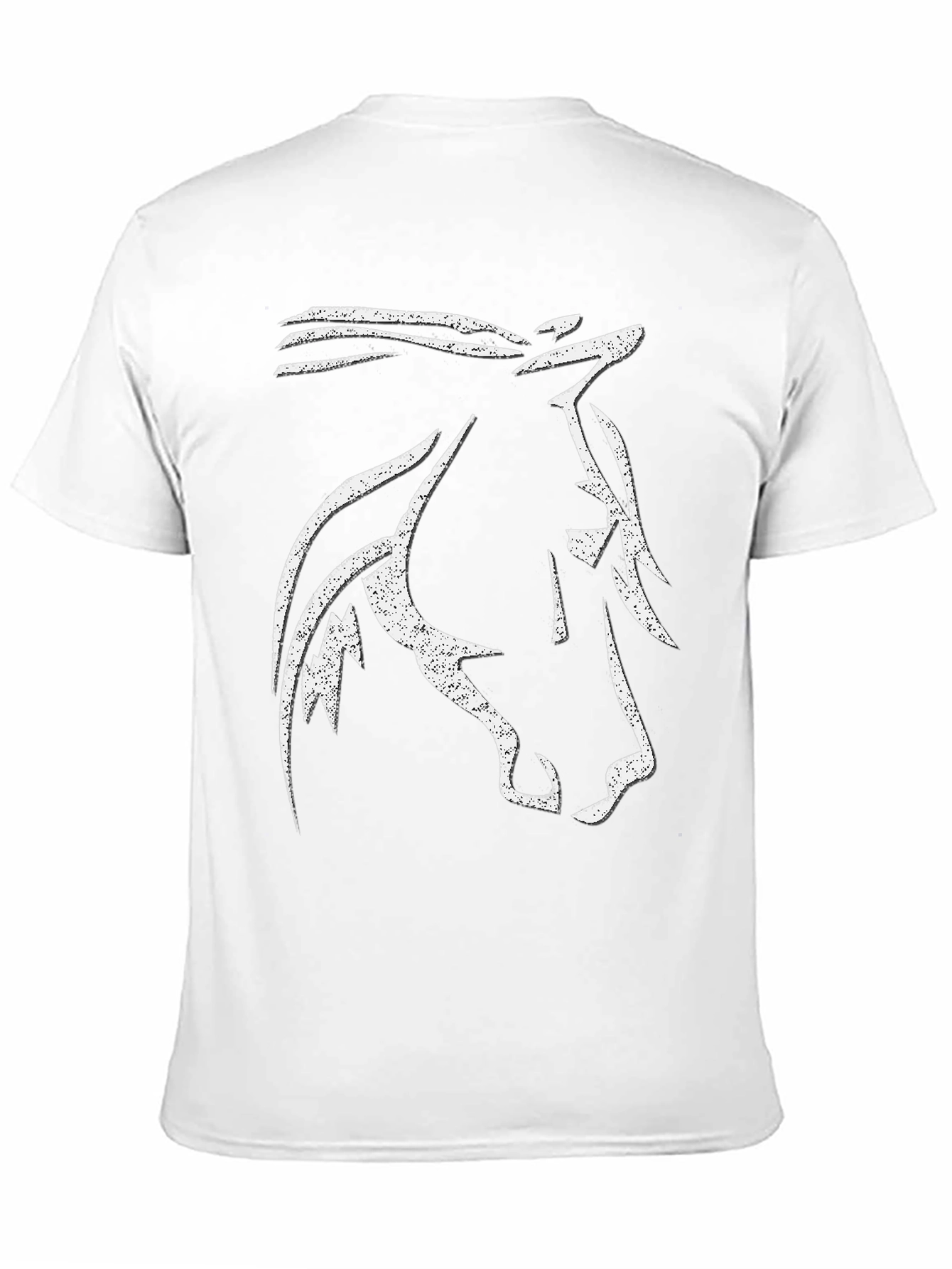 Horse Head Graphic Tee - Mens Black T-Shirt
