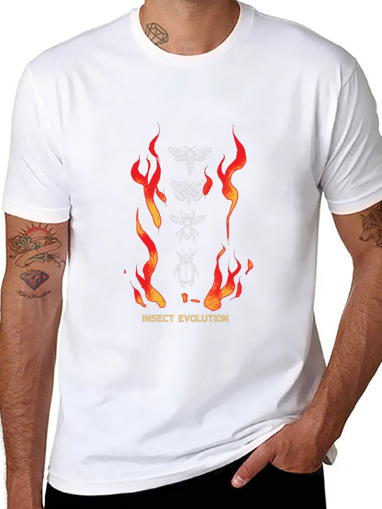 Insect Evolution Graphic Tee - Black