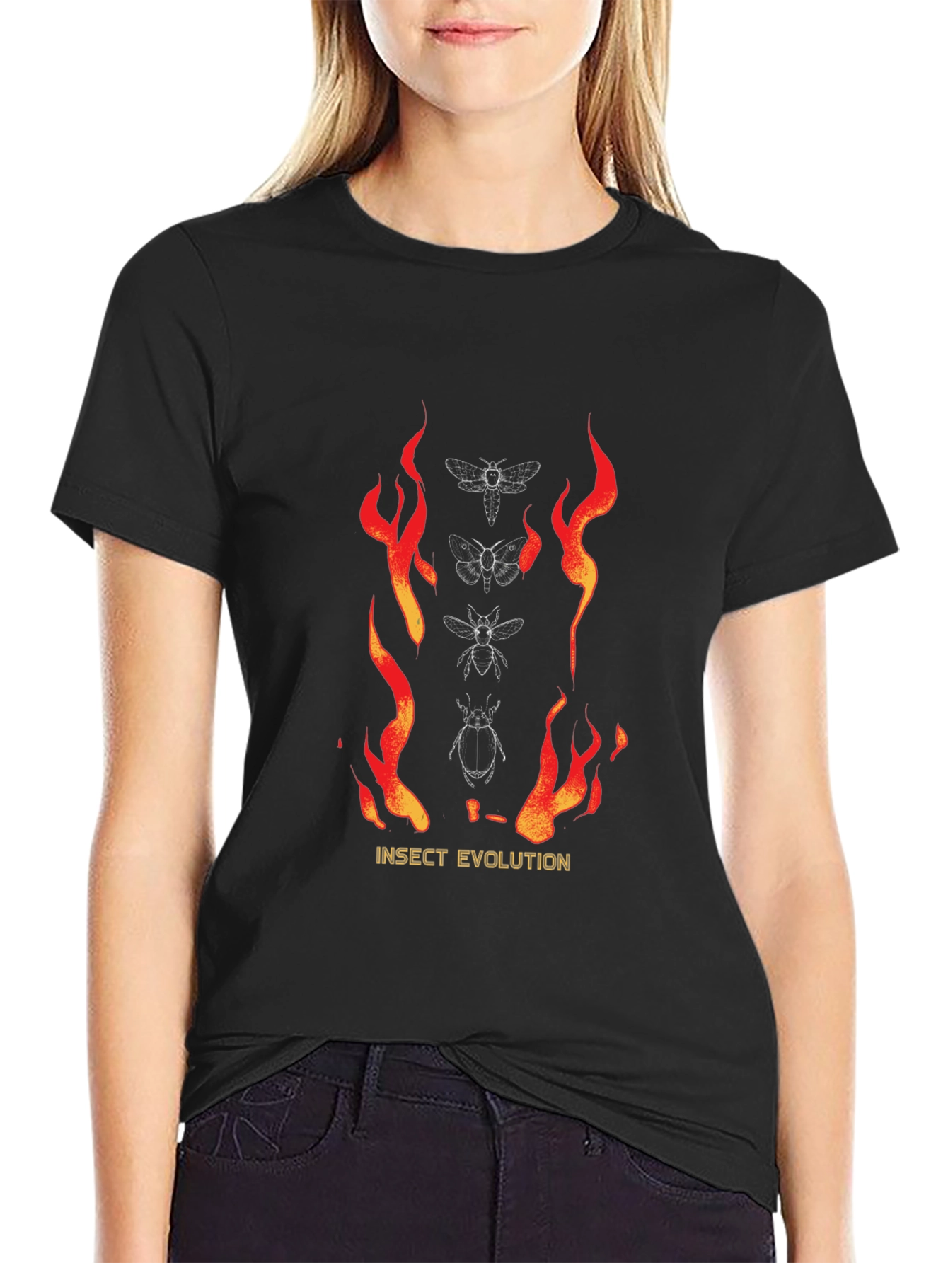 Insect Evolution Graphic Tee - Black