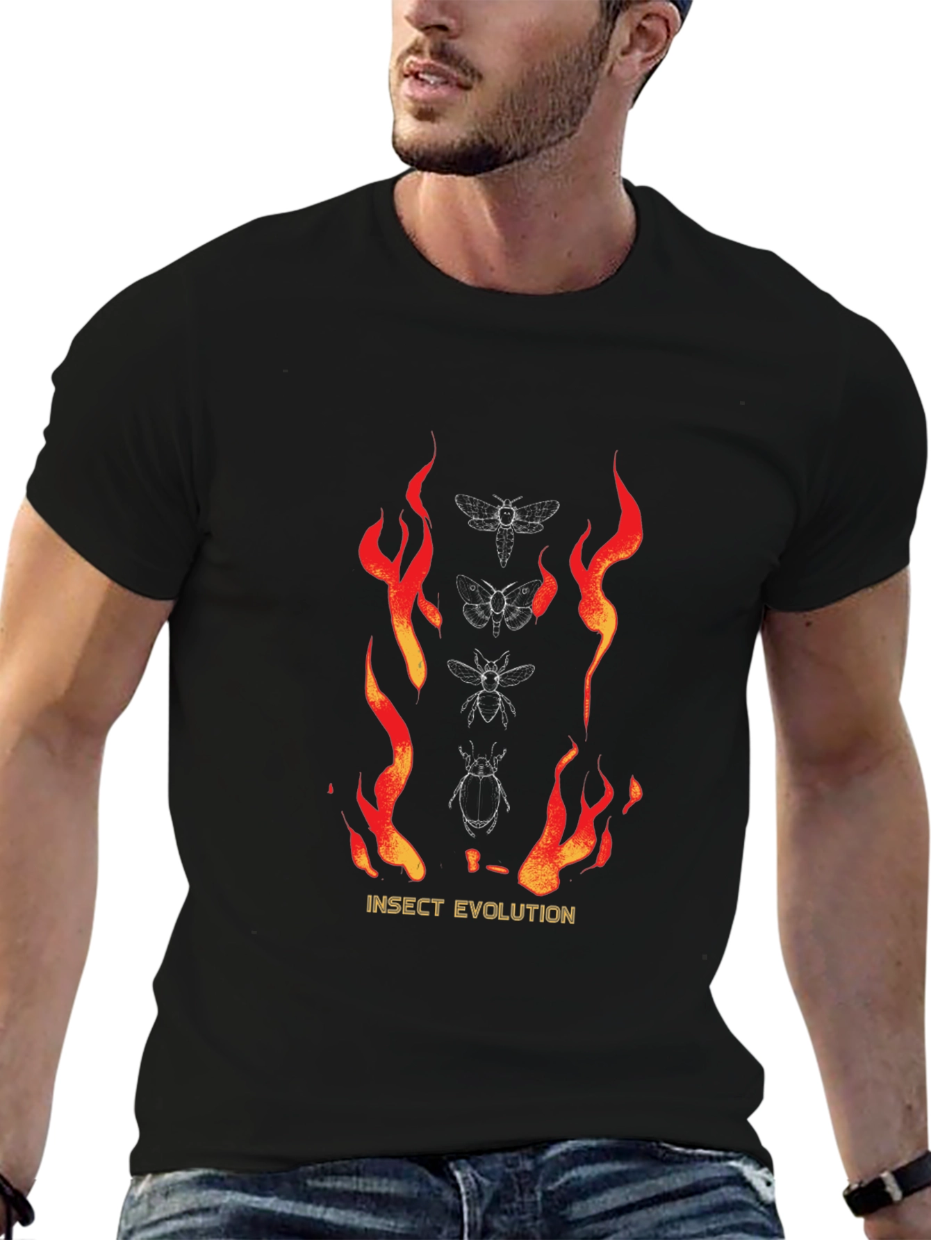 Insect Evolution Graphic Tee - Black