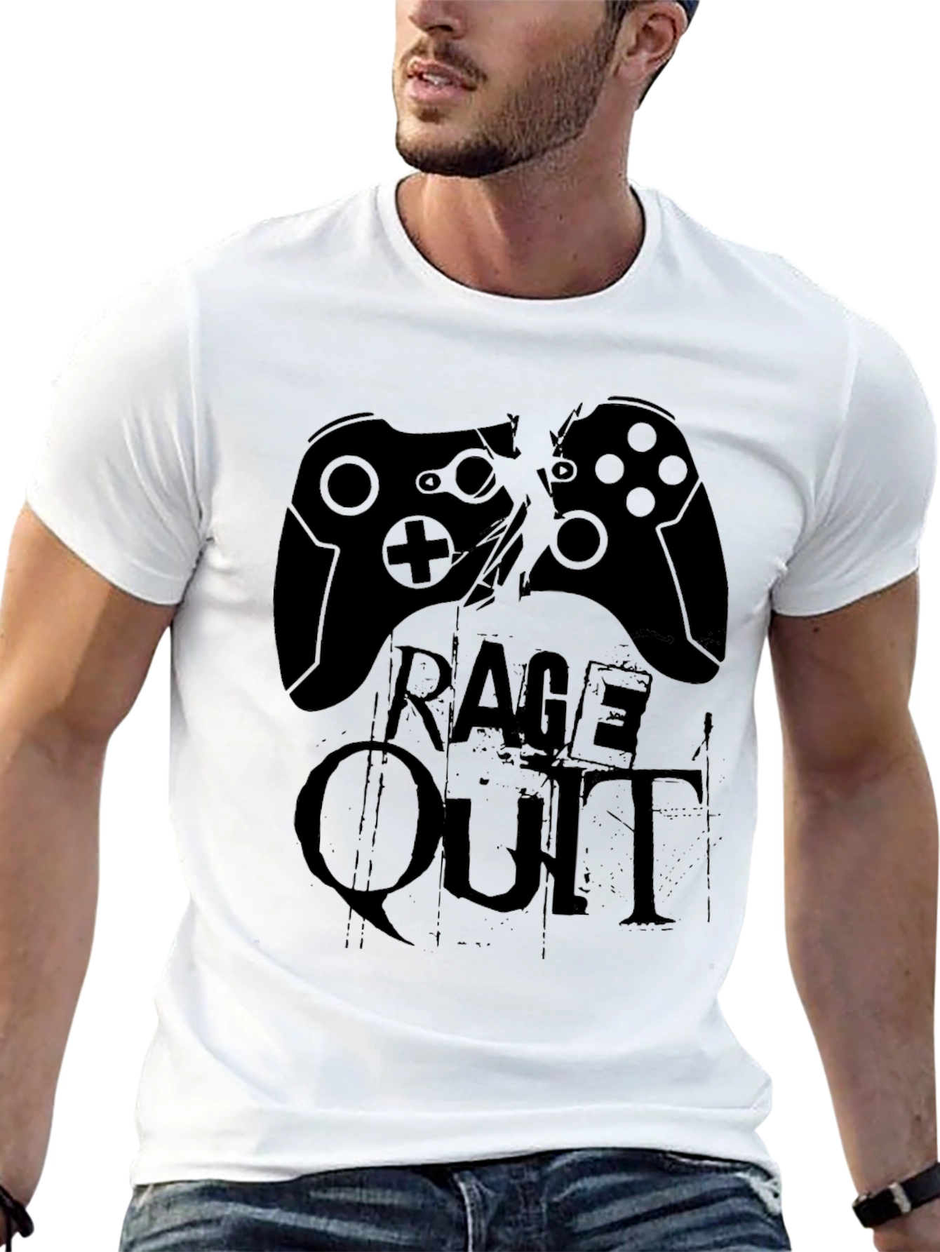 Rage Quit Gaming T-Shirt - Controller Design