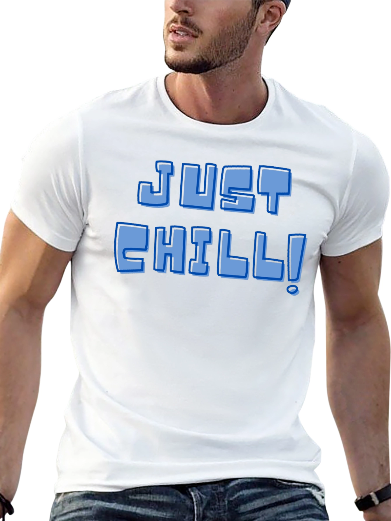 Just Chill! Graphic Tee - Black Short Sleeve