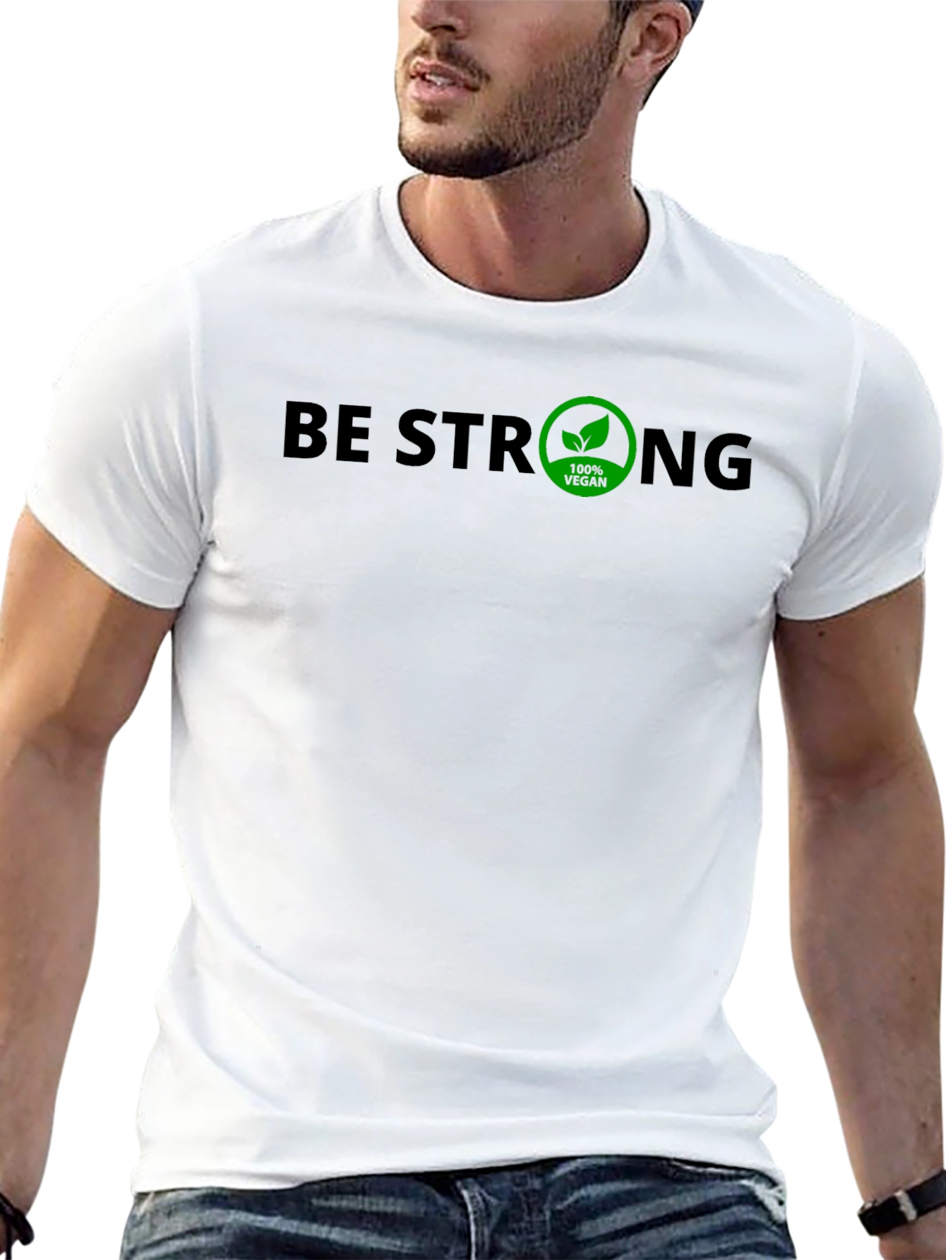 Be Strong 100% Vegan T-Shirt - Mens