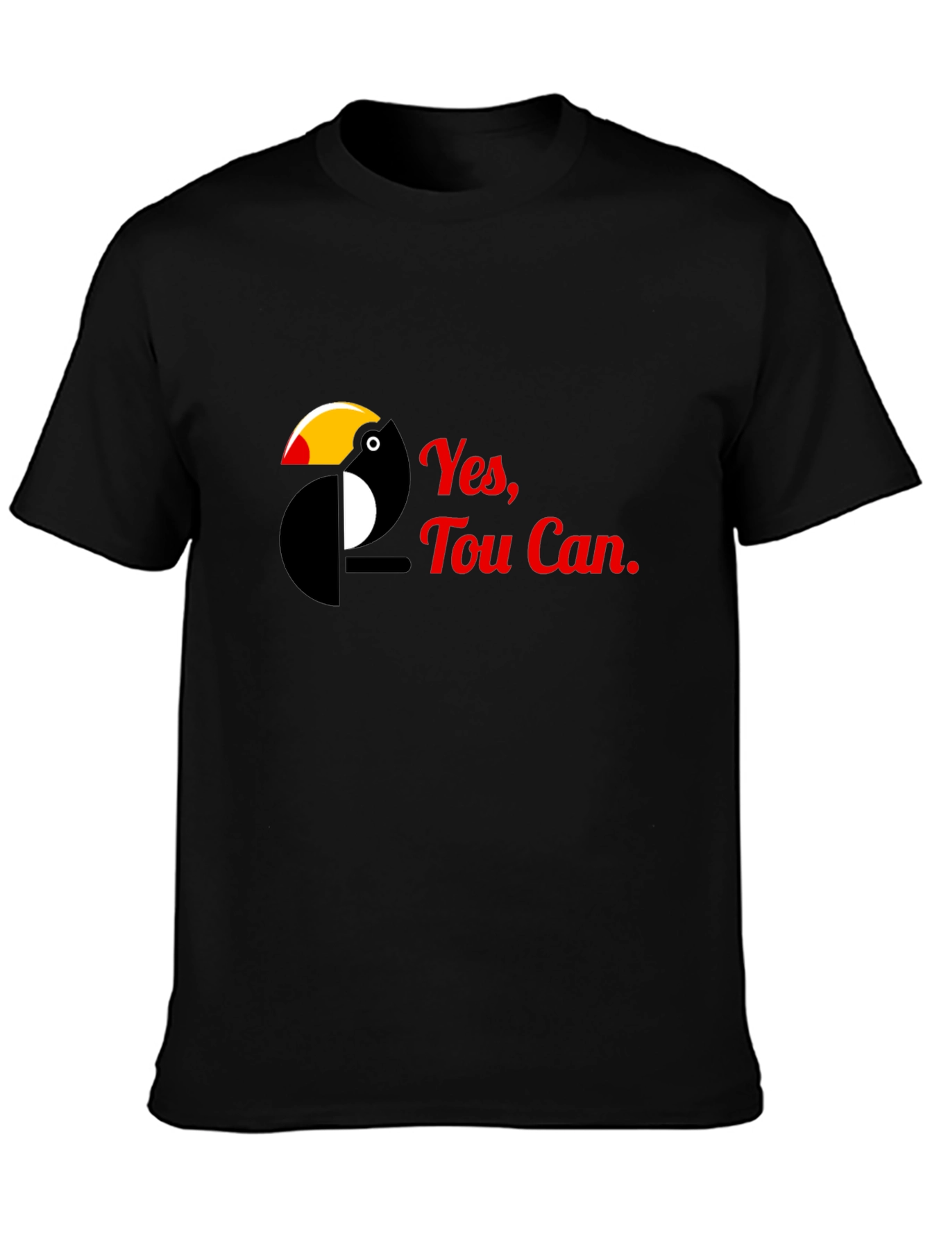 Yes Toucan - Black Graphic T-Shirt