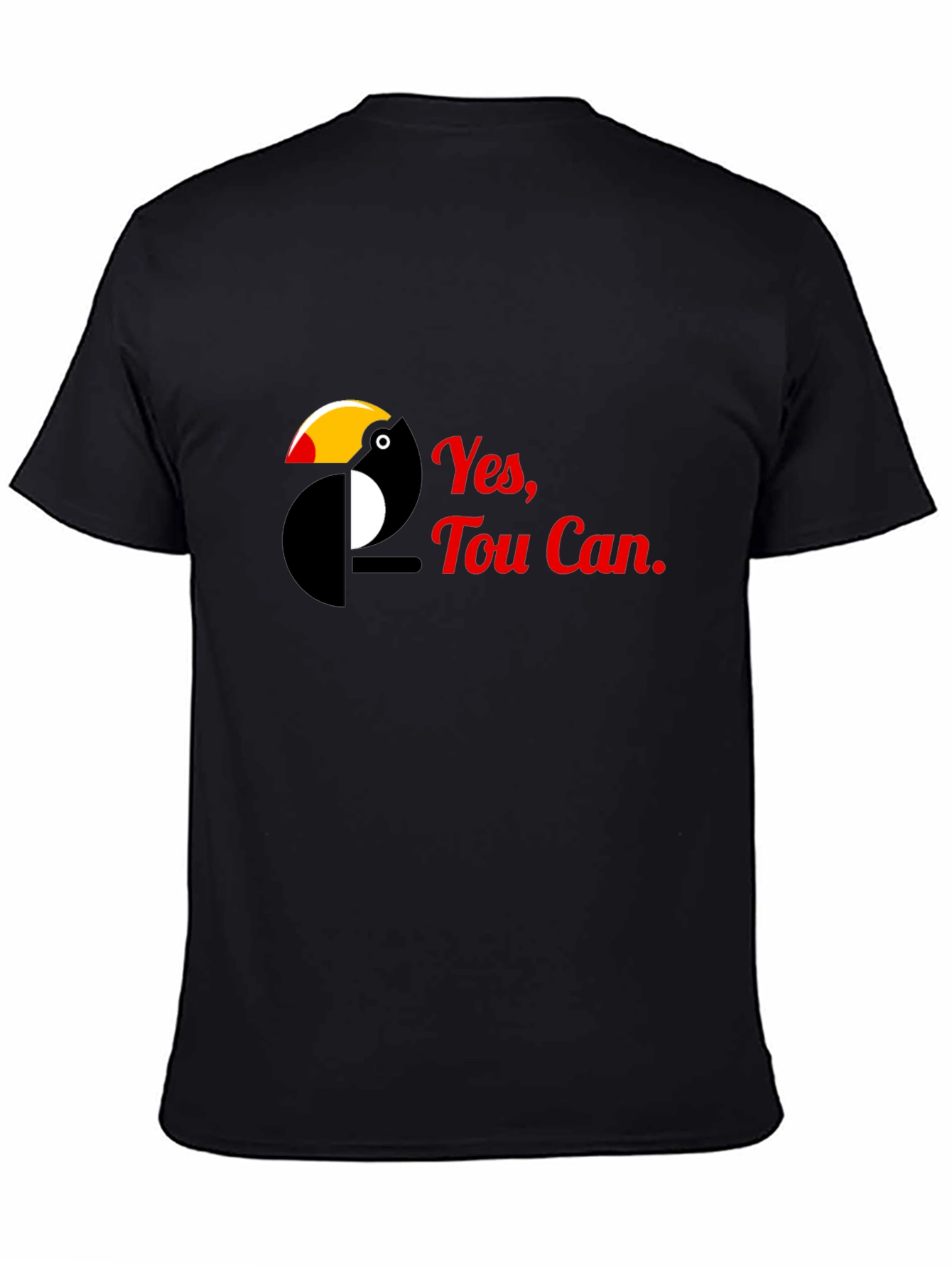 Yes Toucan - Black Graphic T-Shirt