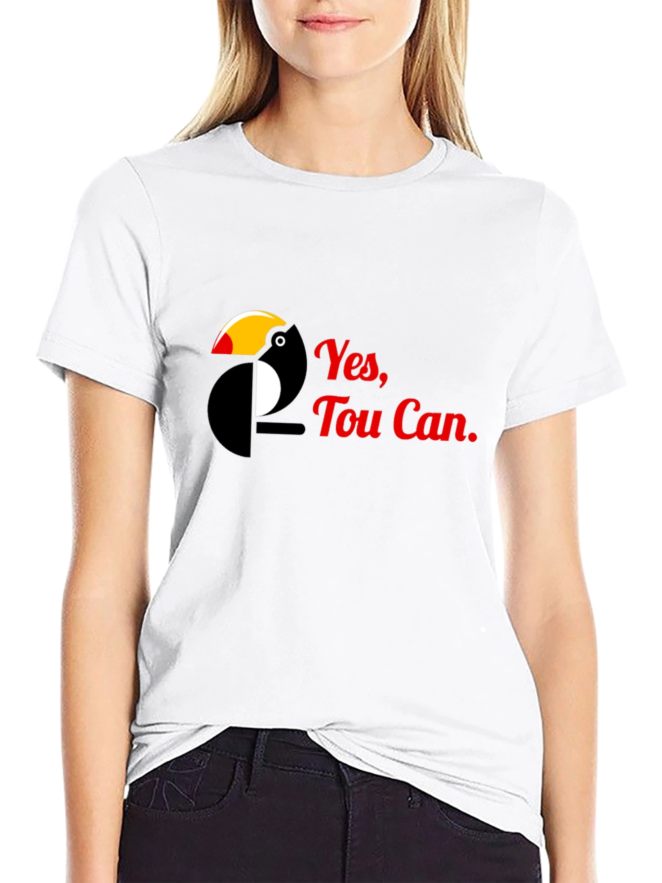 Yes Toucan - Black Graphic T-Shirt