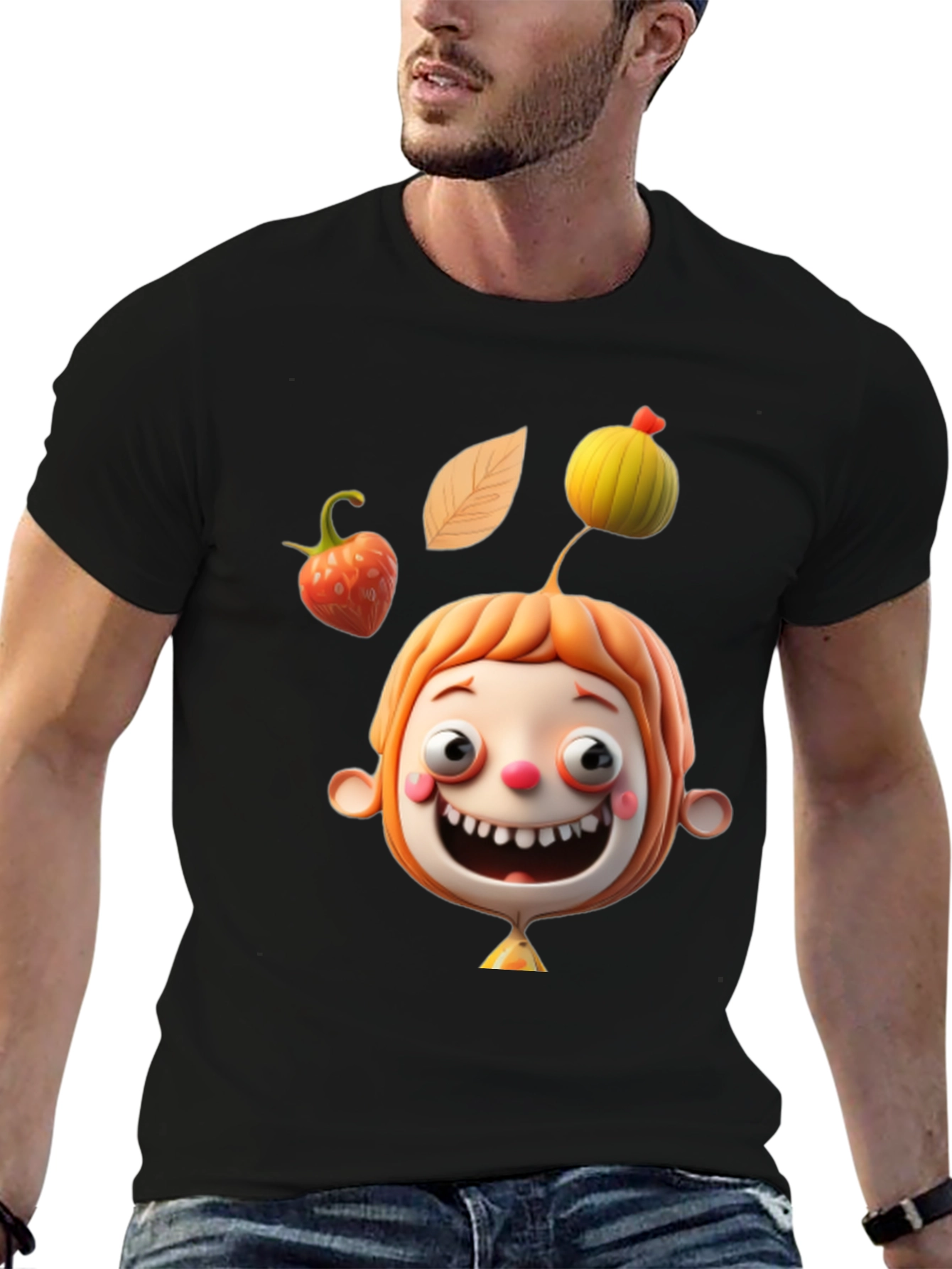 Fun Cartoon Character Graphic Tee - Unique Design