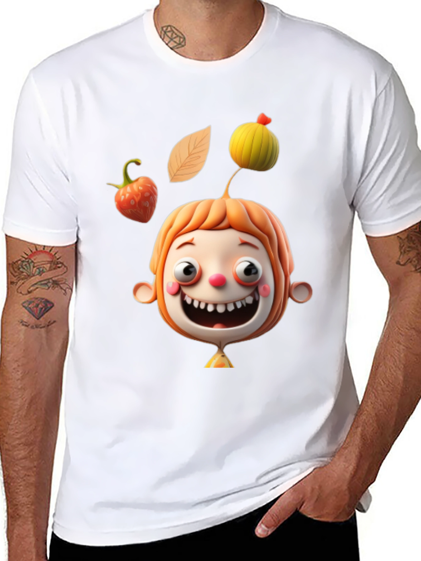 Fun Cartoon Character Graphic Tee - Unique Design