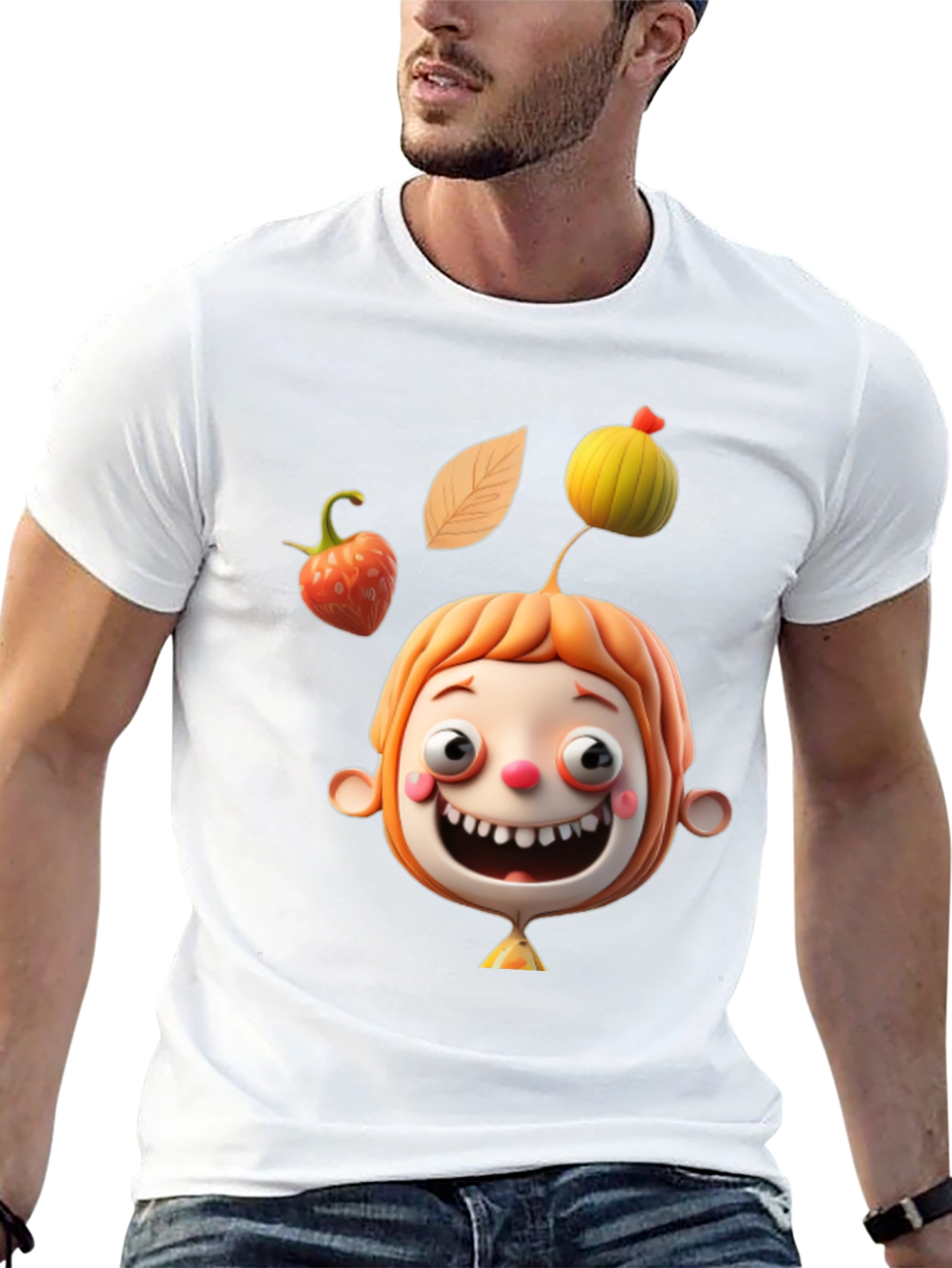Fun Cartoon Character Graphic Tee - Unique Design