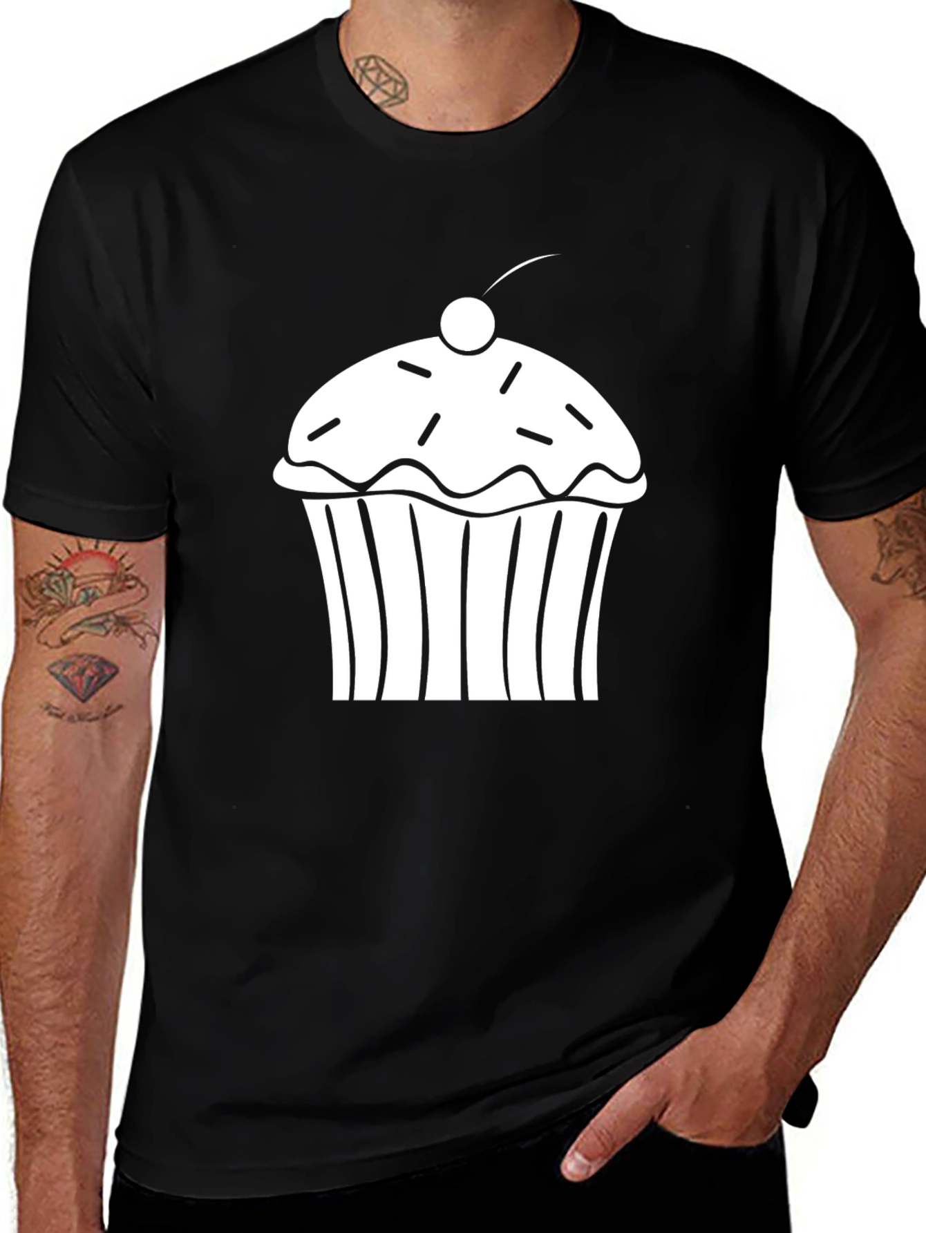 Cupcake Graphic Tee - Fun & Casual