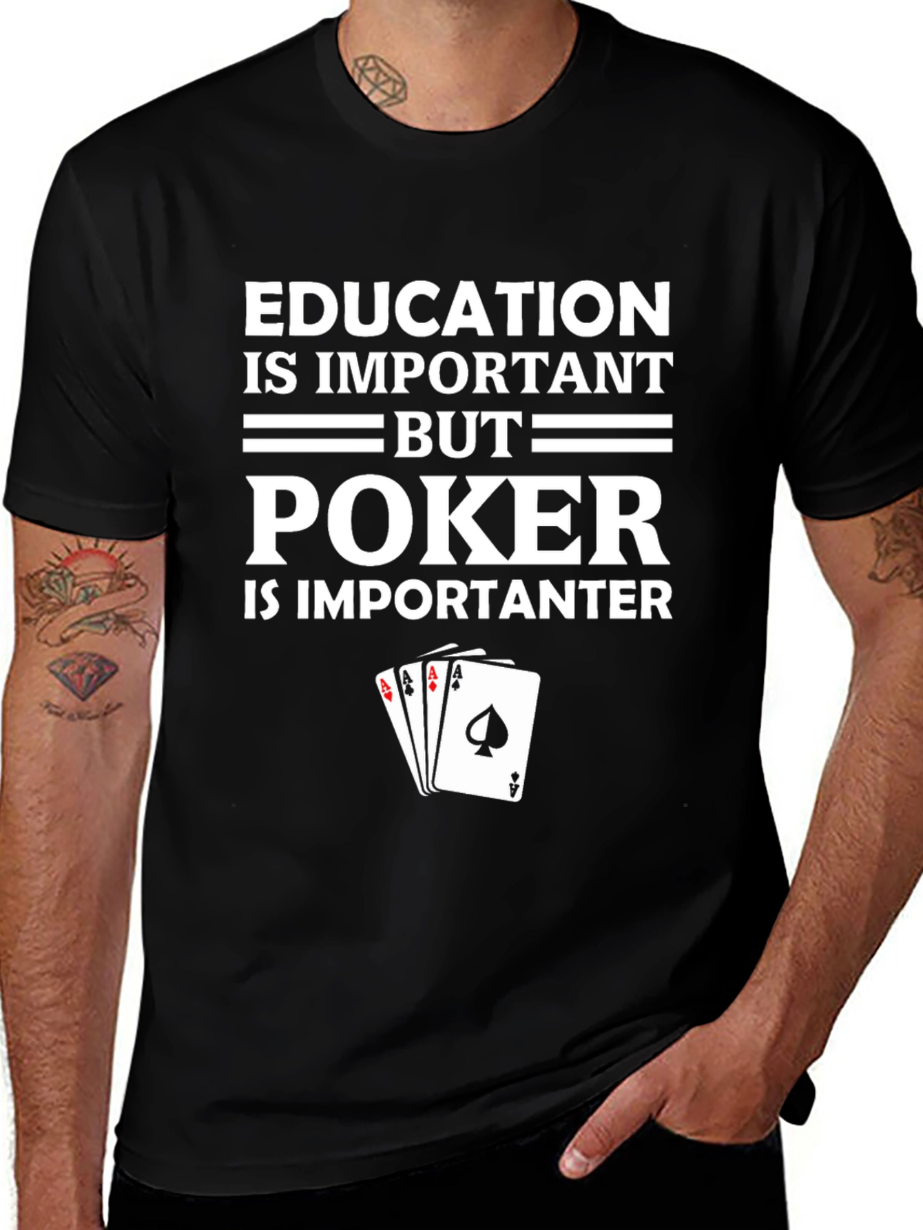 Poker Player Graphic T-Shirt