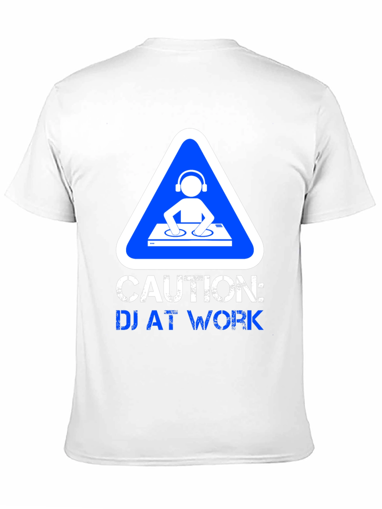 Caution DJ at Work Graphic T-Shirt