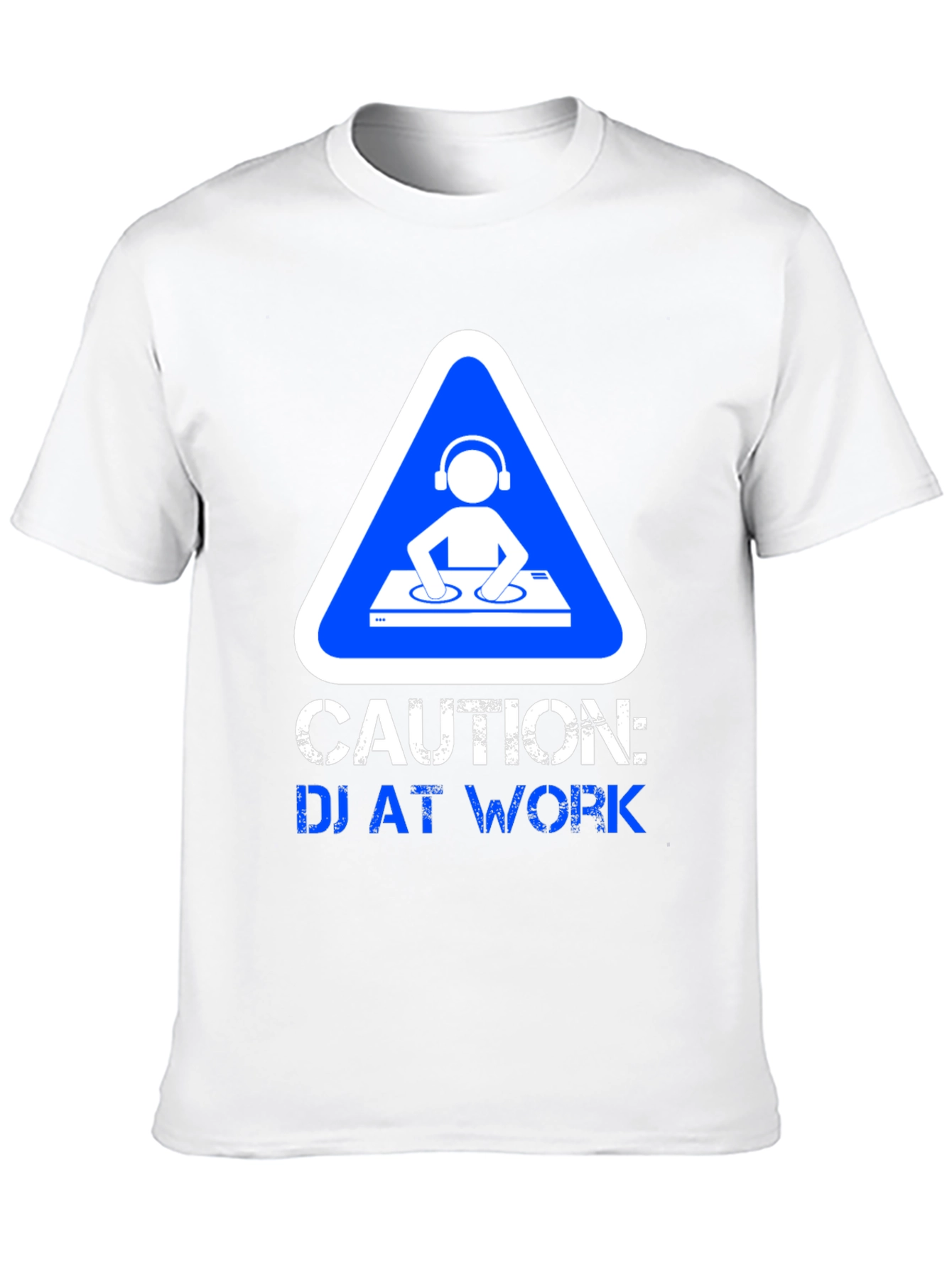 Caution DJ at Work Graphic T-Shirt