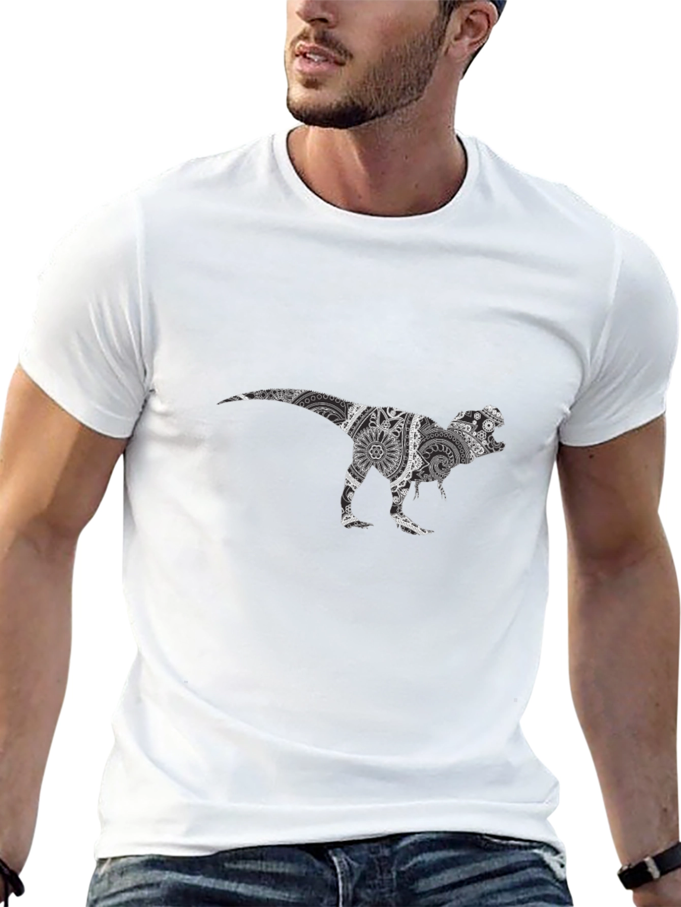 T-Rex Mandala Graphic T-Shirt