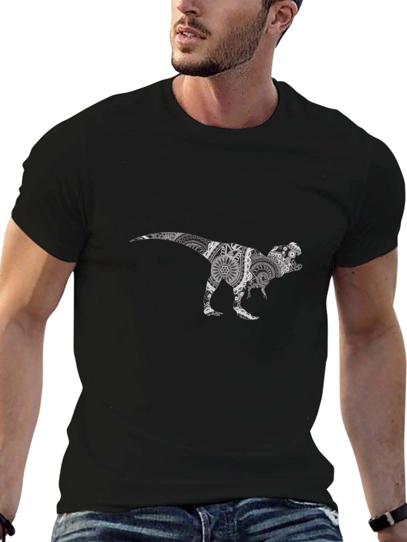 T-Rex Mandala Graphic T-Shirt