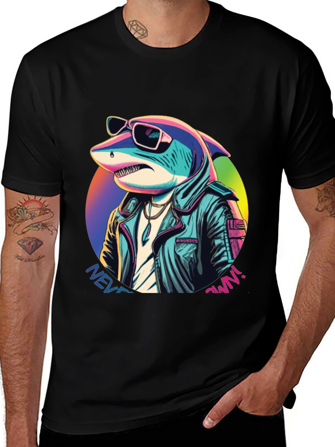 Retro Shark T-Shirt - Never Own!