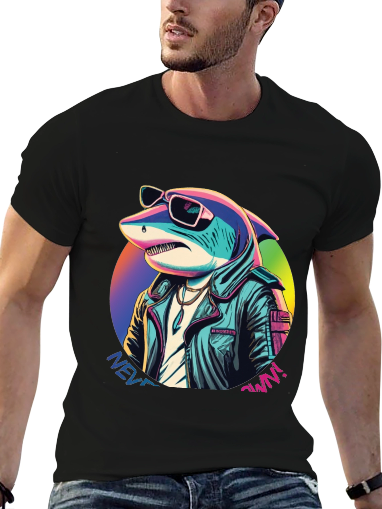 Retro Shark T-Shirt - Never Own!