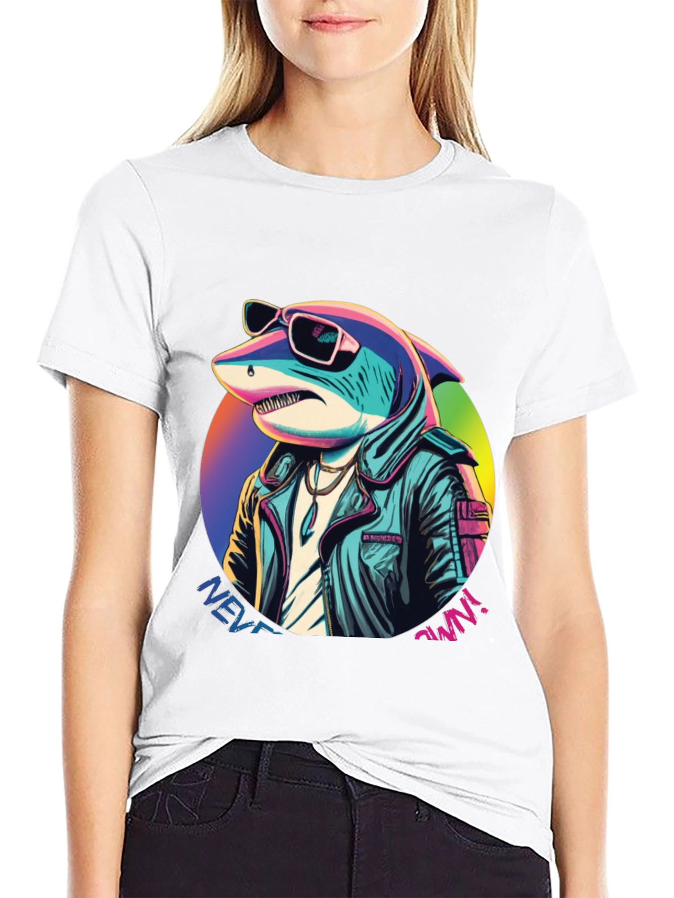 Retro Shark T-Shirt - Never Own!